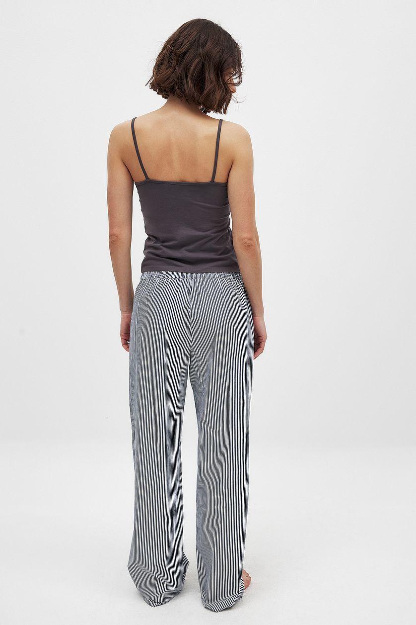 Cotton Wide Elastic Waist Pants Product Image