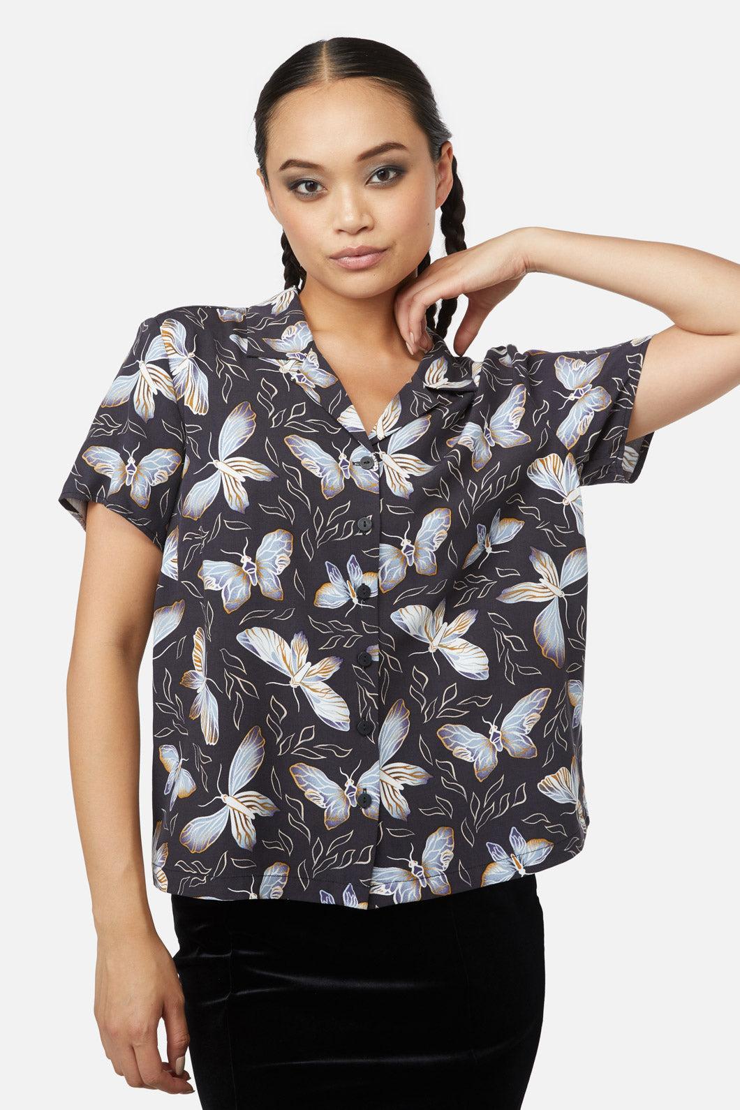 Larvae Print Blouse Product Image