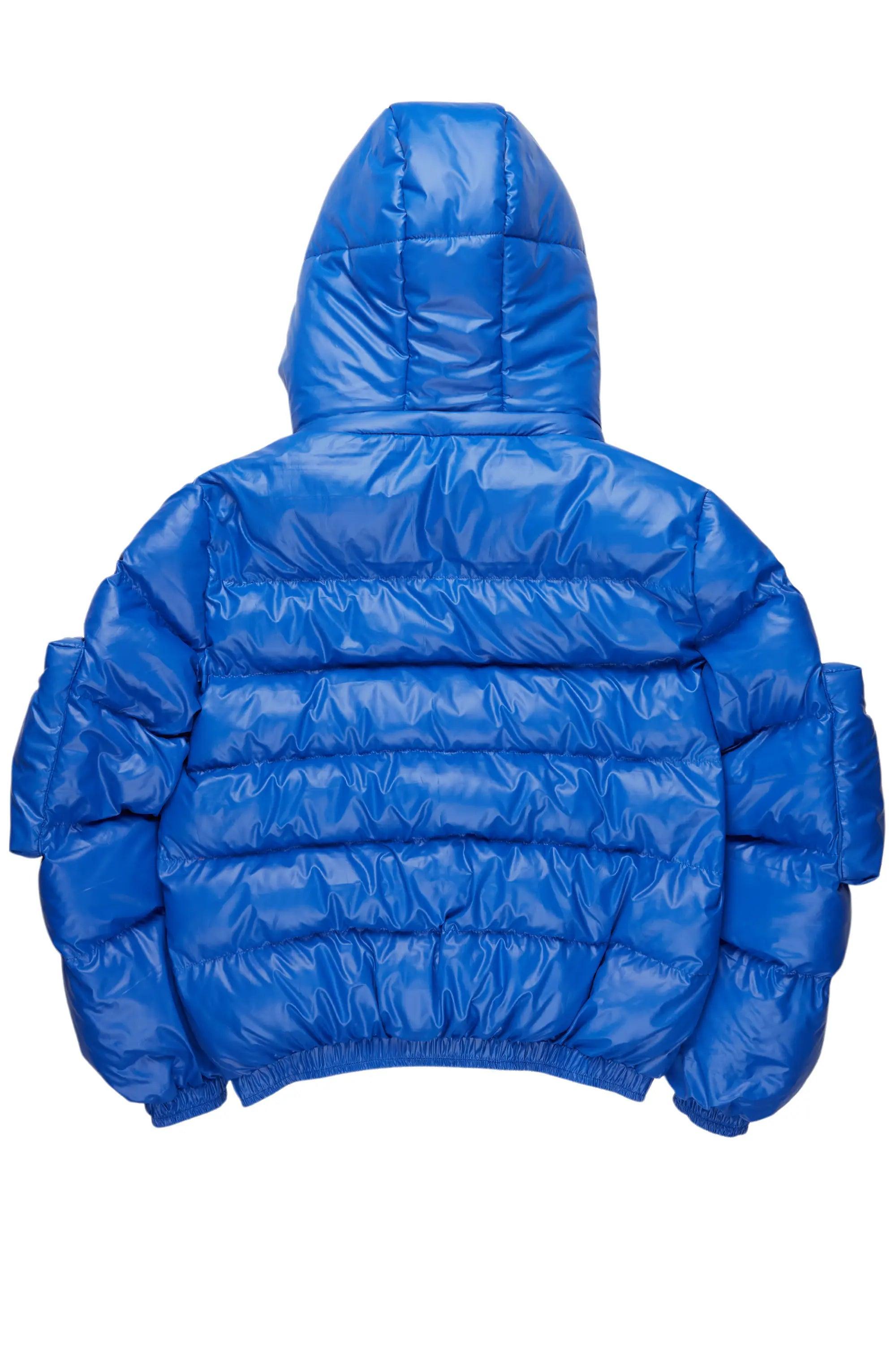 Keisha Royal Blue Cargo Puffer Jacket Female Product Image