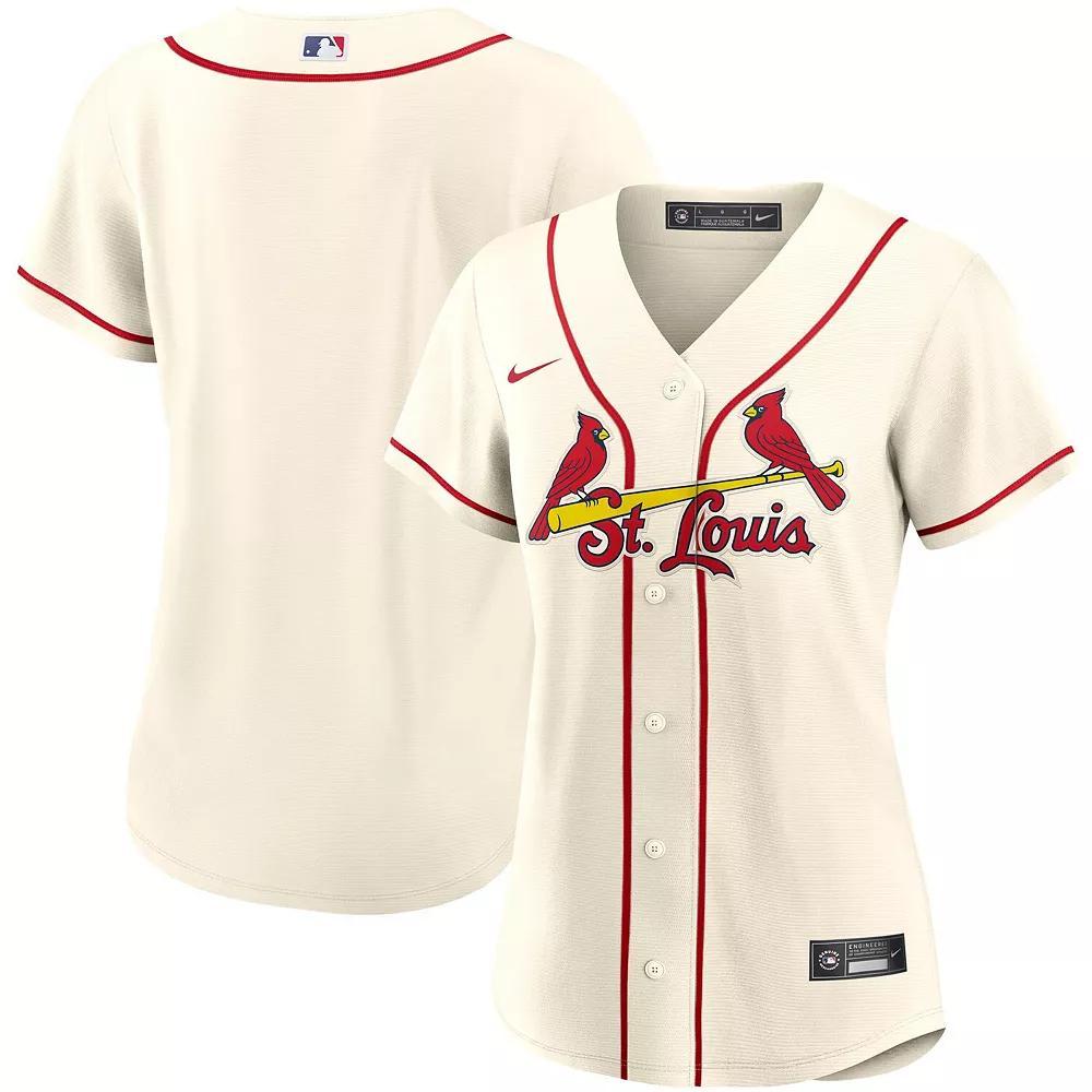 Women's Nike Cream St. Louis Cardinals Alternate Replica Team Jersey, Size: Large, Beige Product Image