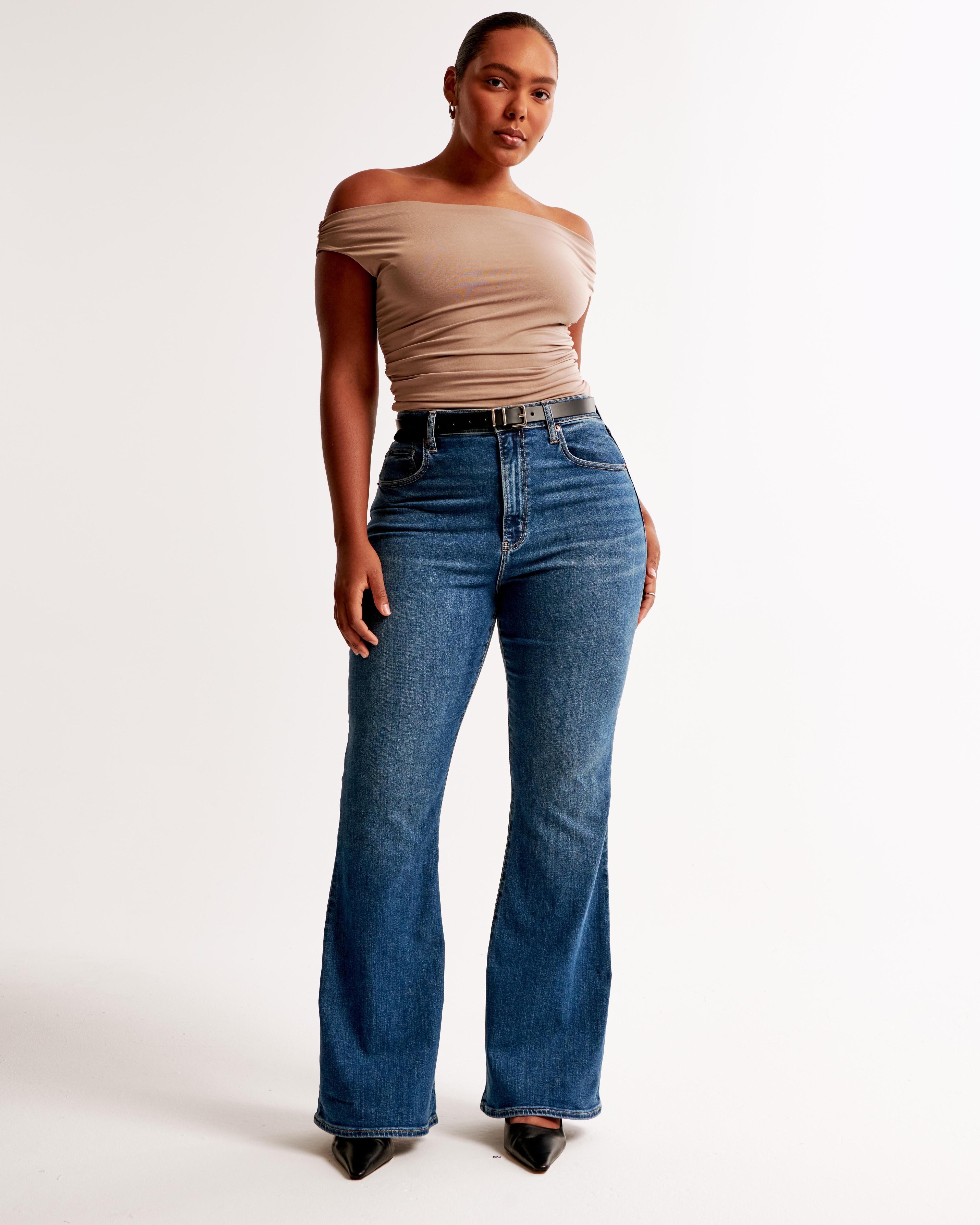 Curve Love Ultra High Rise Stretch Flare Jean Product Image