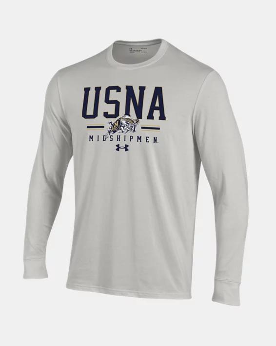 Mens UA Performance Cotton Collegiate Long Sleeve Product Image