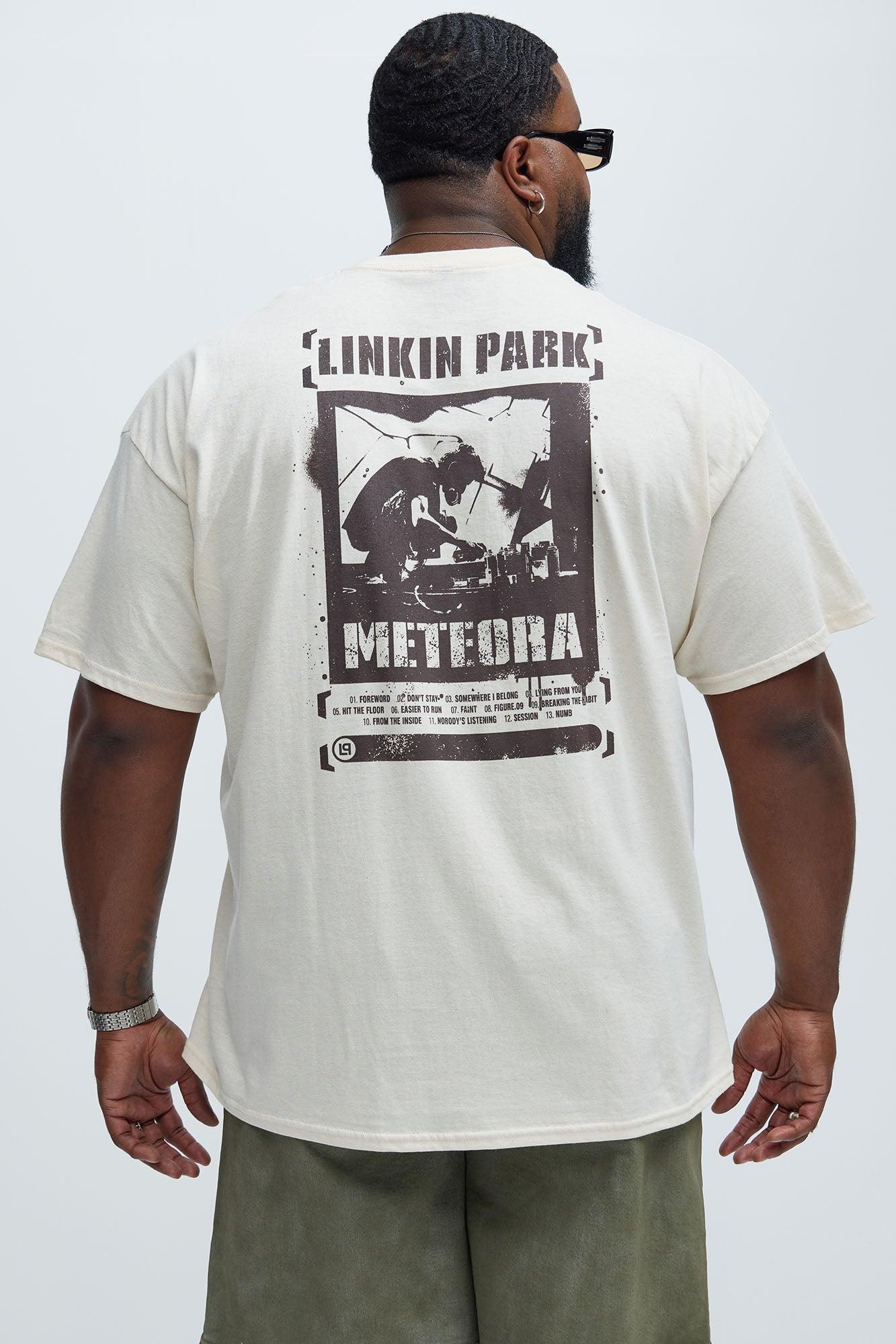 Linkin Park Meteora Track List Oversized Short Sleeve Tee - Off White Product Image