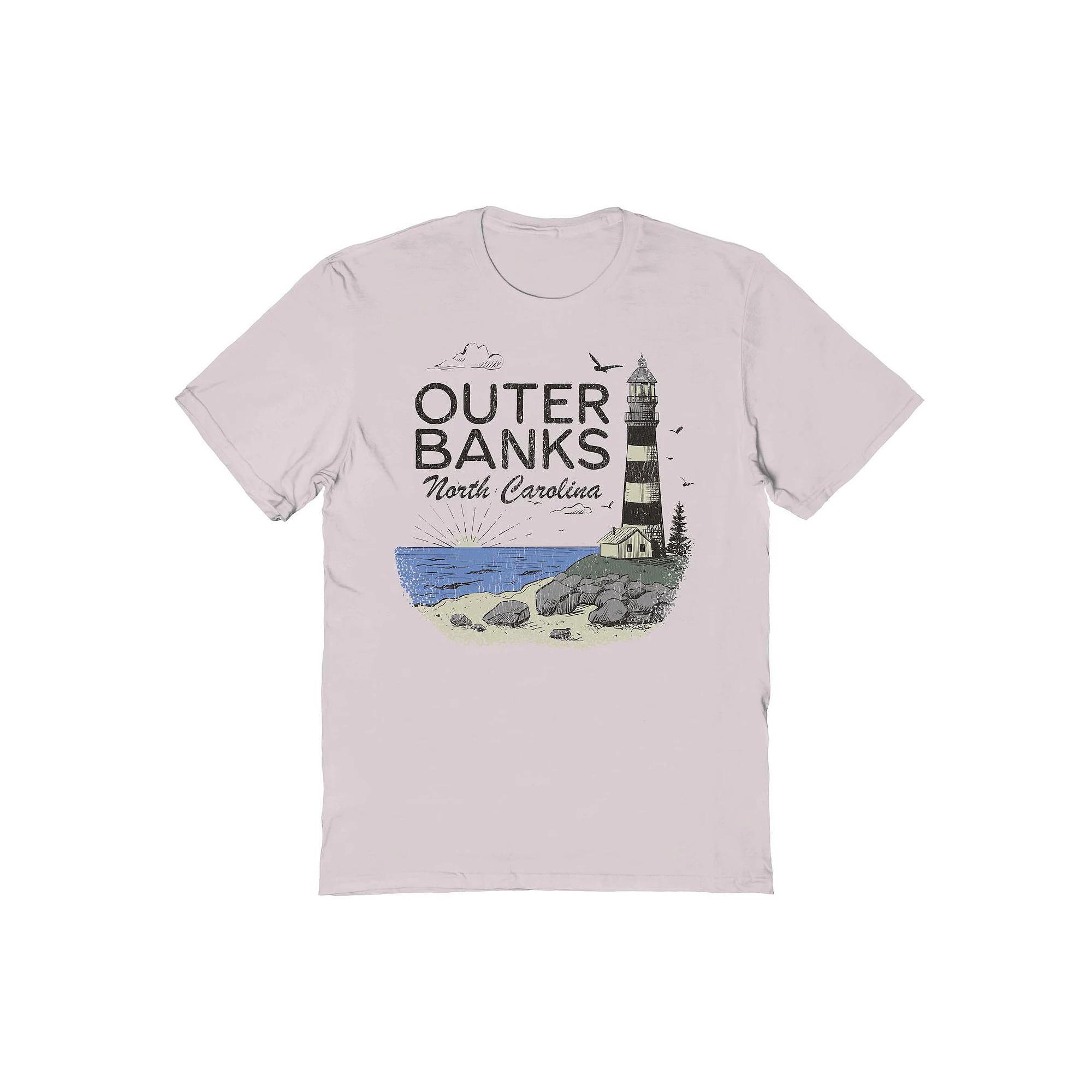 Men's COLAB89 by Threadless Outer Banks Graphic Tee, Size: Medium, Ice Gray Product Image