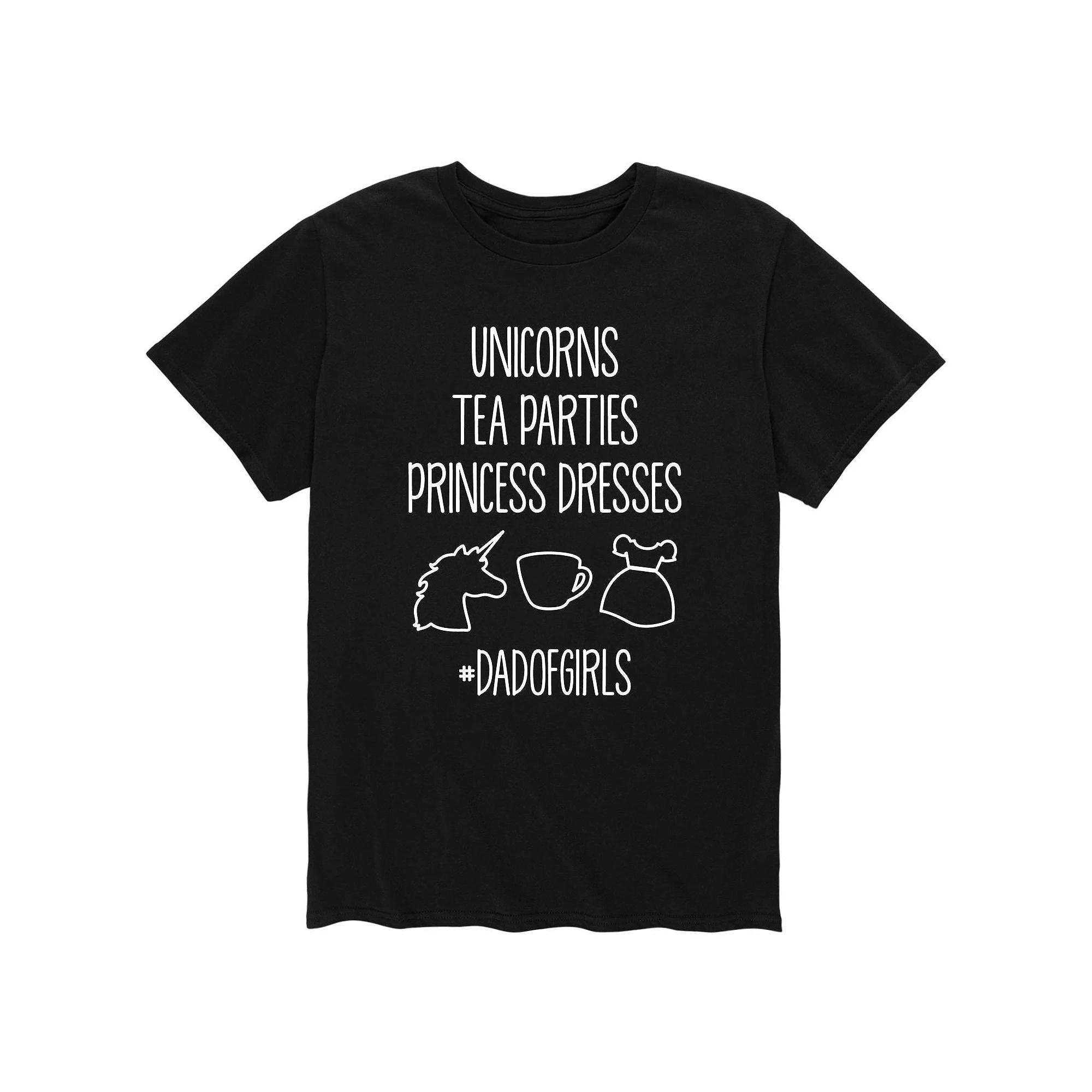 Men's Dad Of Girls Tee, Size: Medium, Black Product Image