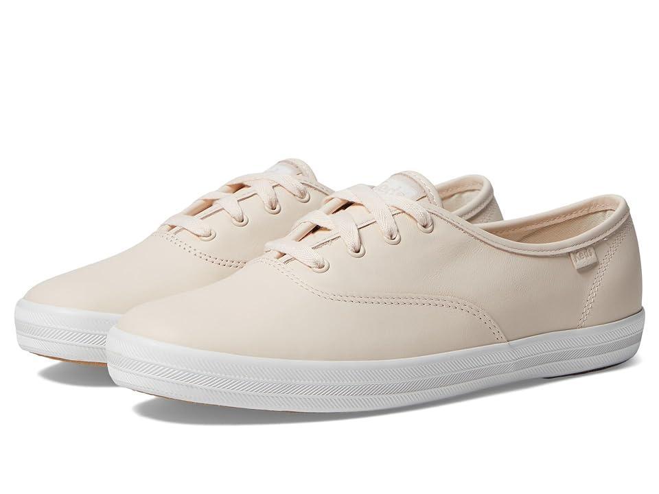 Keds Champion Leather Lace Up (Blush Leather) Women's Lace up casual Shoes Product Image