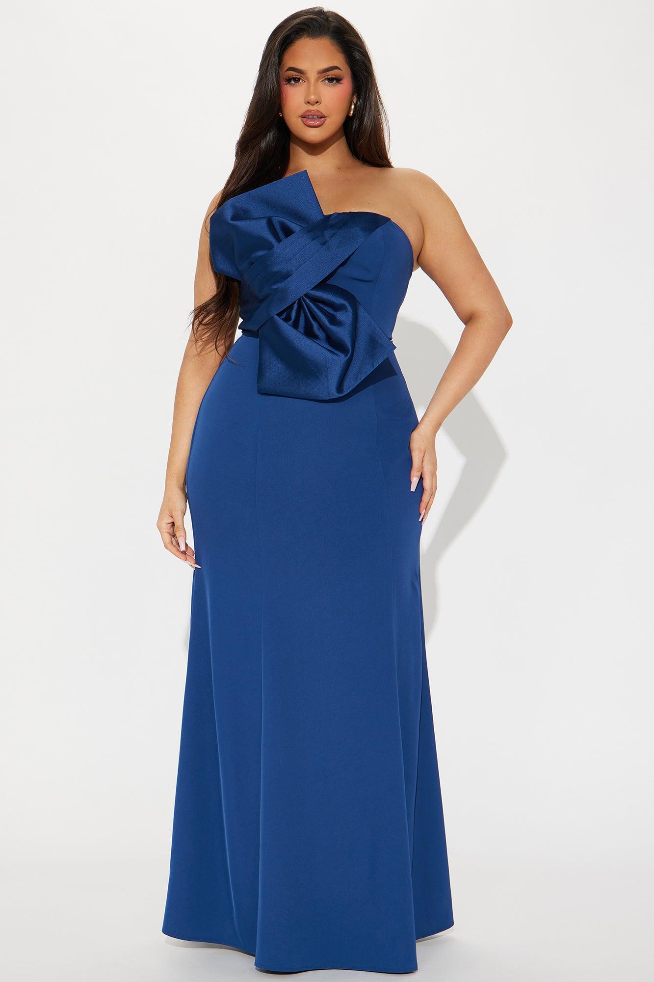 Elegant Moment Gown - Navy Product Image
