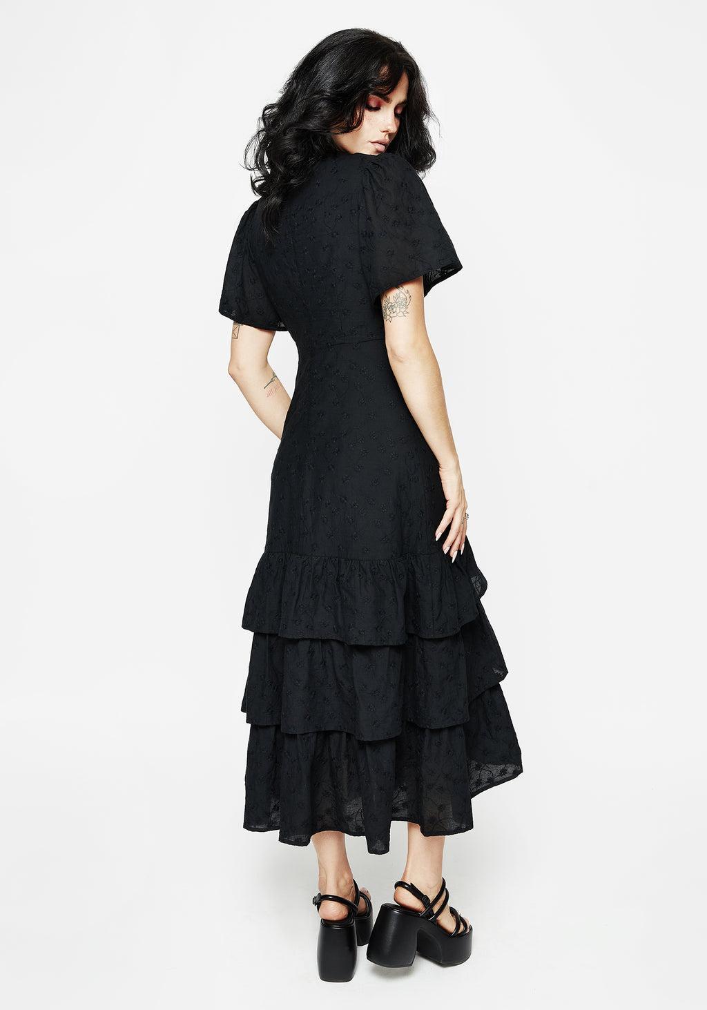 Rowena Peplum Tiered Midaxi Dress Product Image