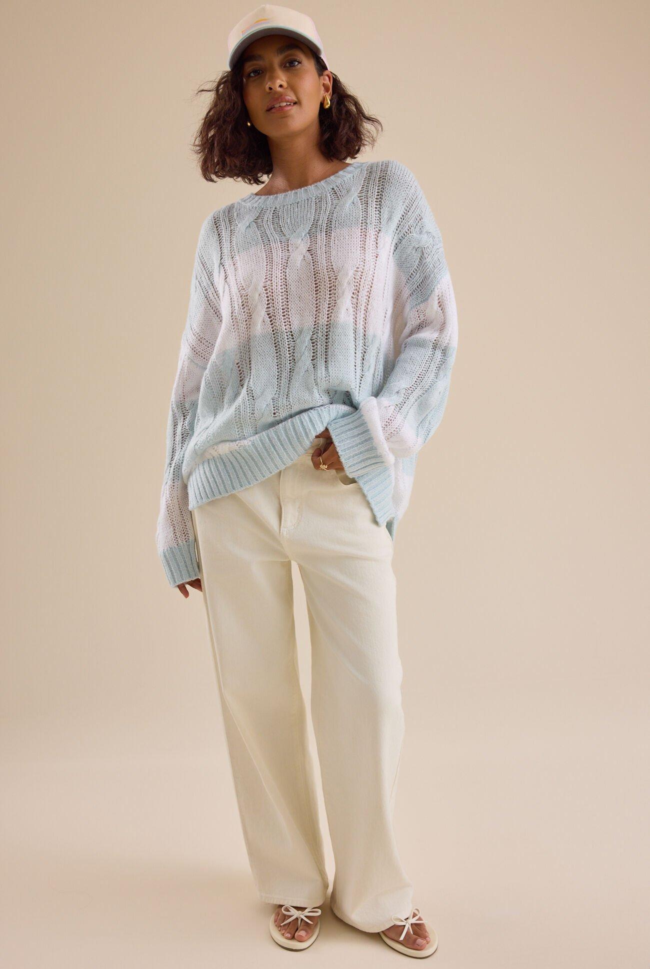 Jovie Oversized Stripe Sweater Product Image