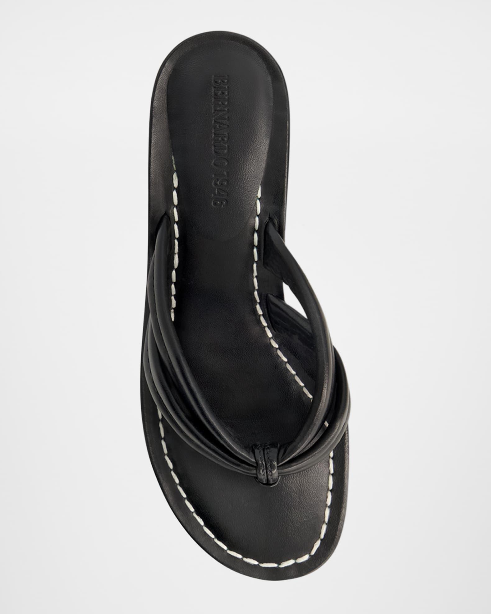 Miami Kitten-Heel Leather Mule Sandals Product Image