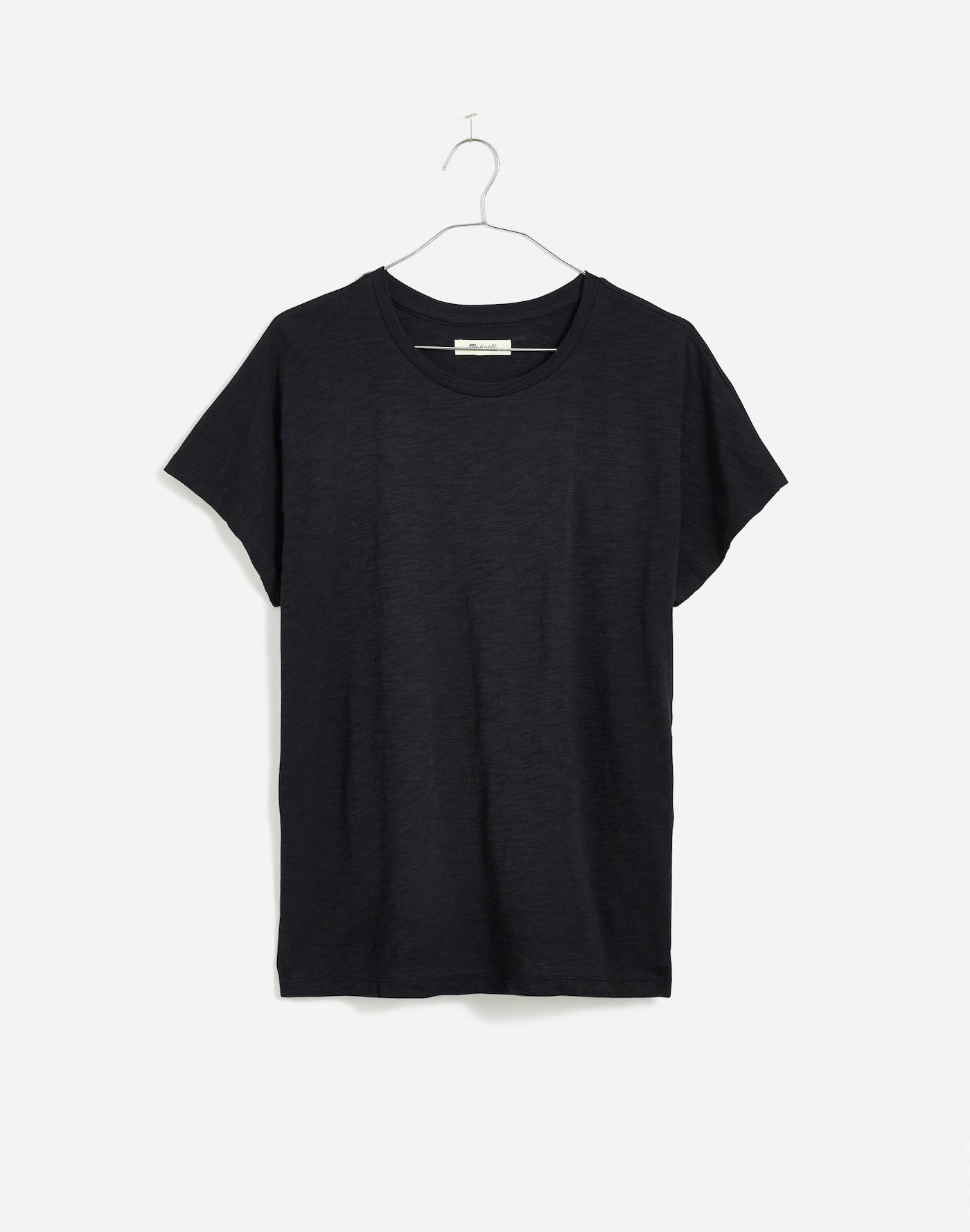 Dolman-Sleeve Crewneck Tee in Slub Product Image