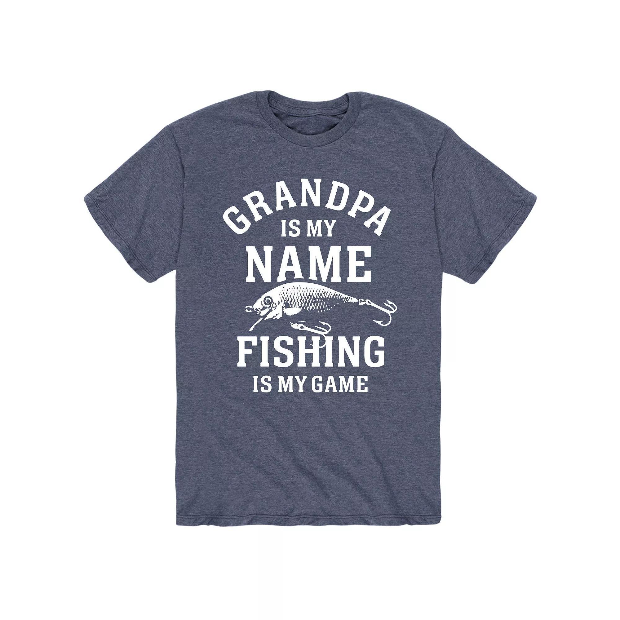 Men's Grandpa Fishing Game Tee,  Product Image