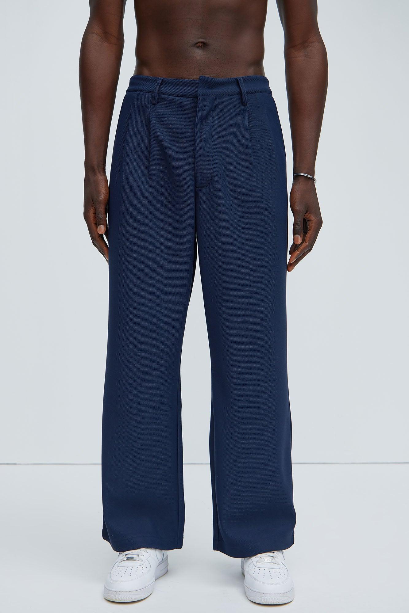 Turner Relaxed Trouser Pants - Navy Product Image