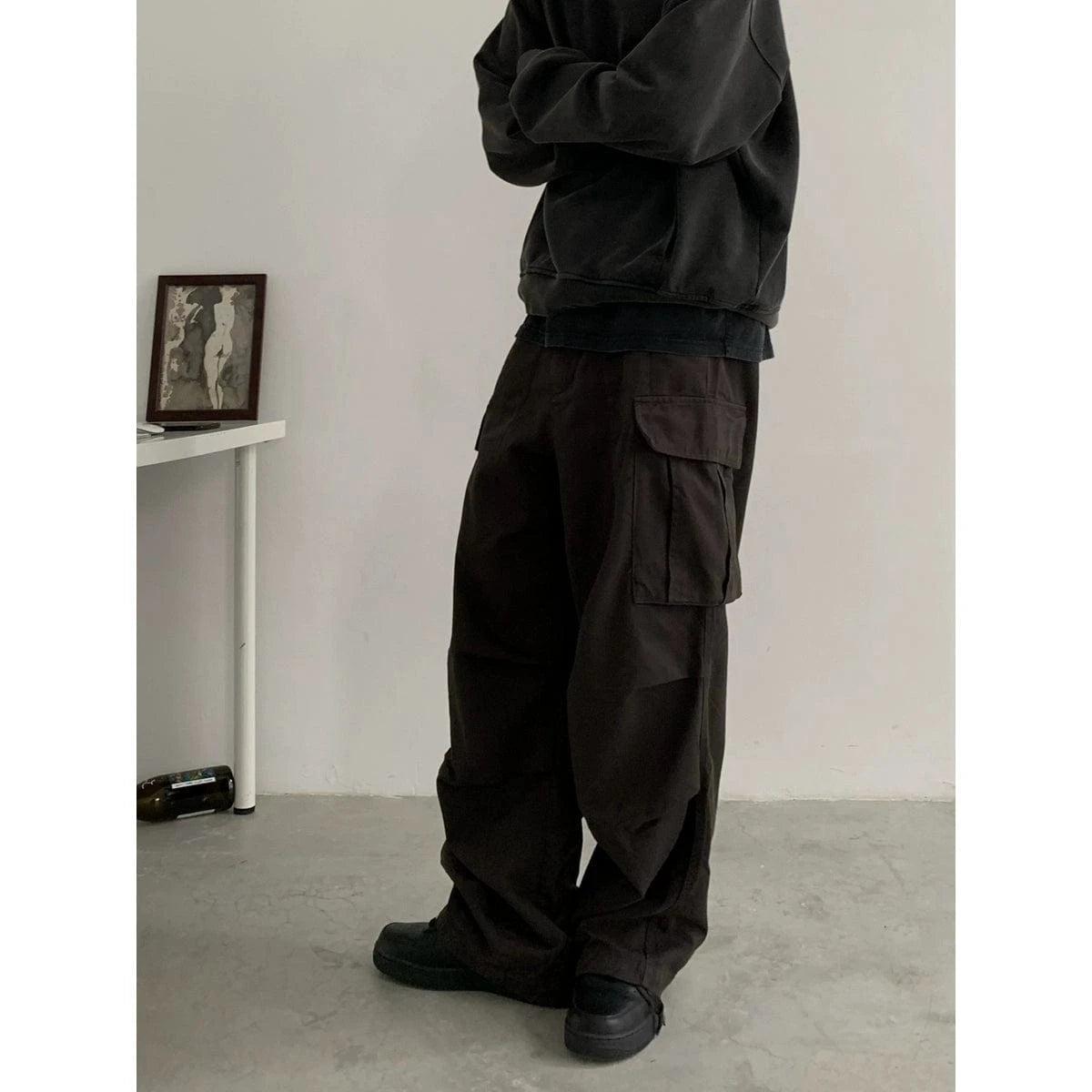 RT No. 18748 WORKWEAR PARACHUTE STRAIGHT PANTS Product Image