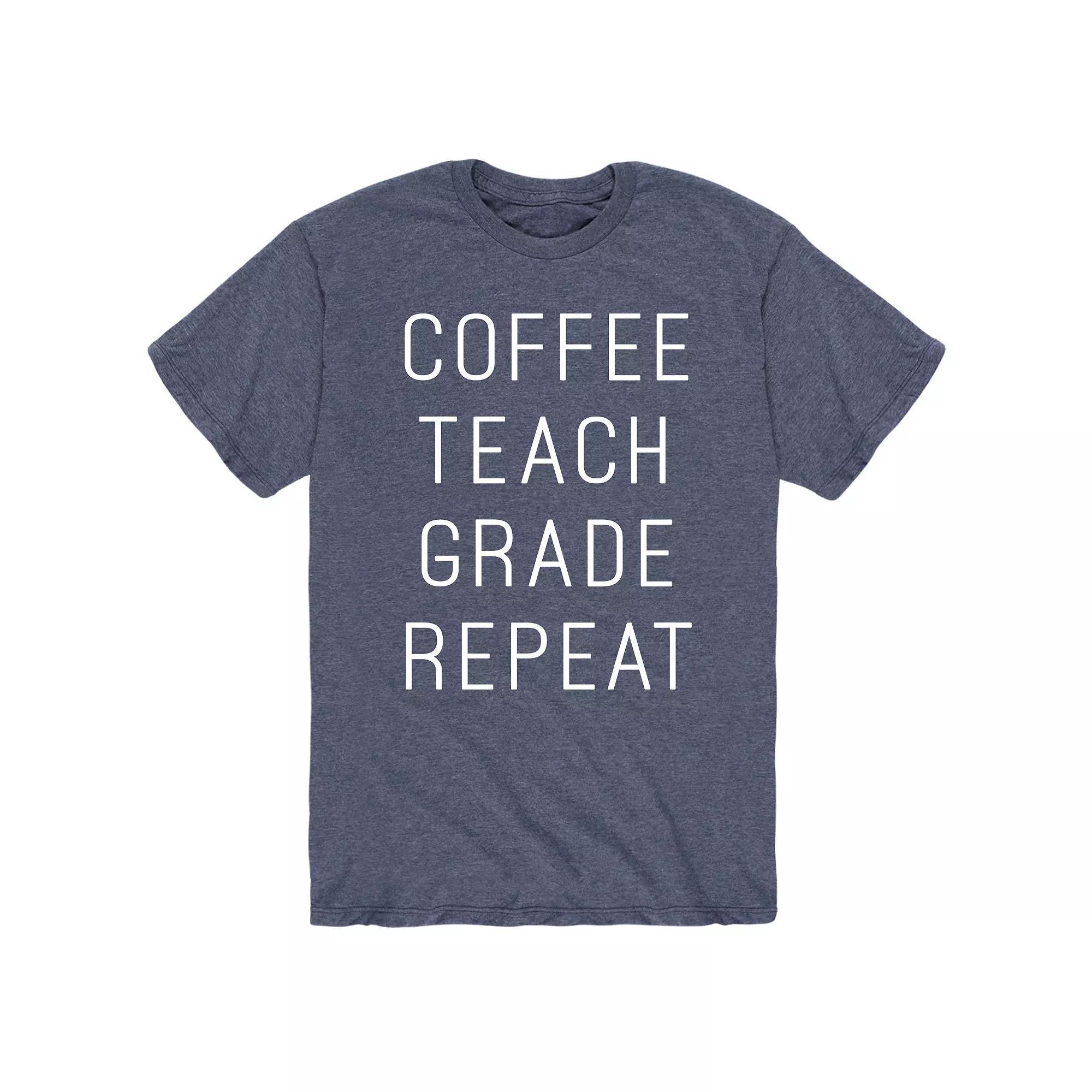 Men's Coffee Teach Grade Repeat Tee,  Product Image