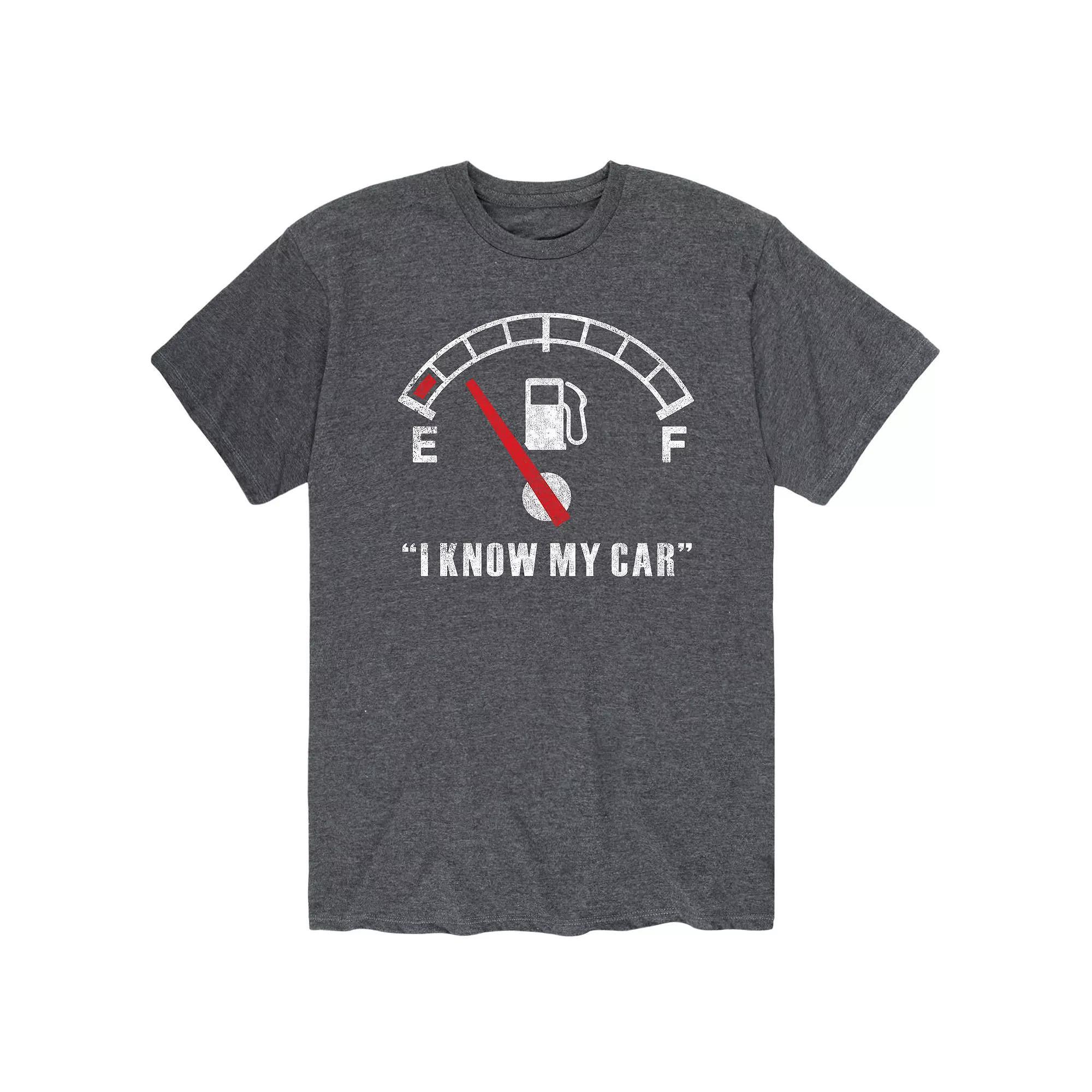 Men's I Know My Car Tee, Size: Large, Heather Grey Product Image