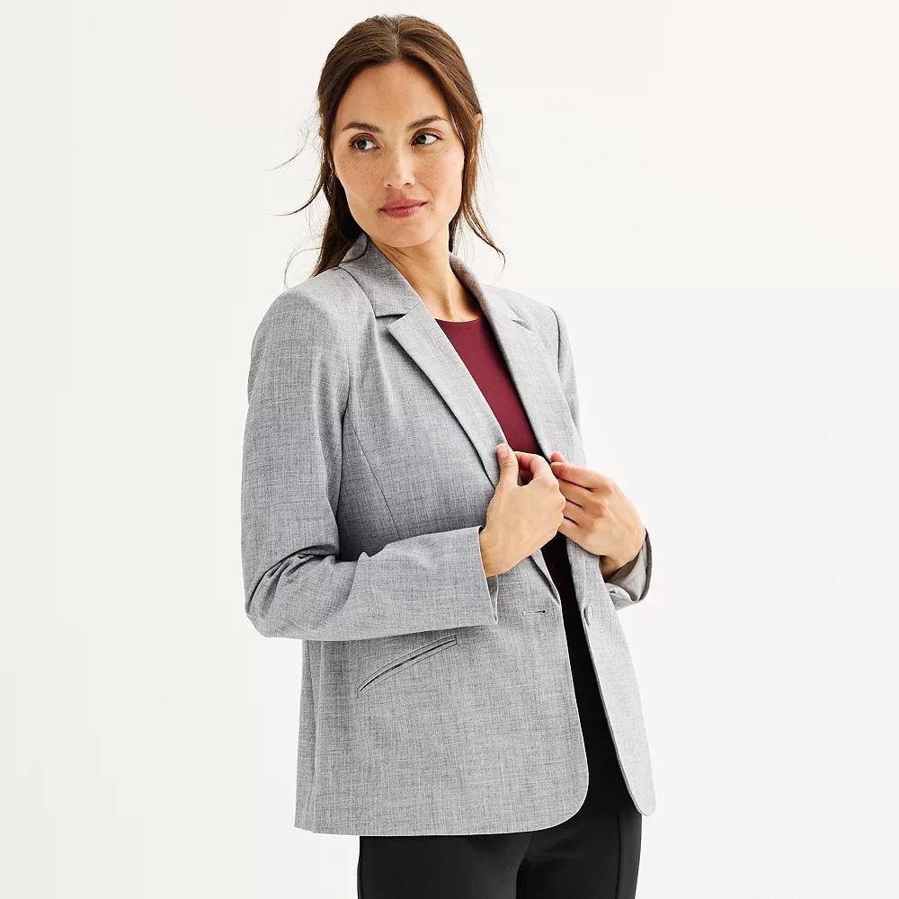 Women's Nine West Classic Single Button Blazer,  Product Image