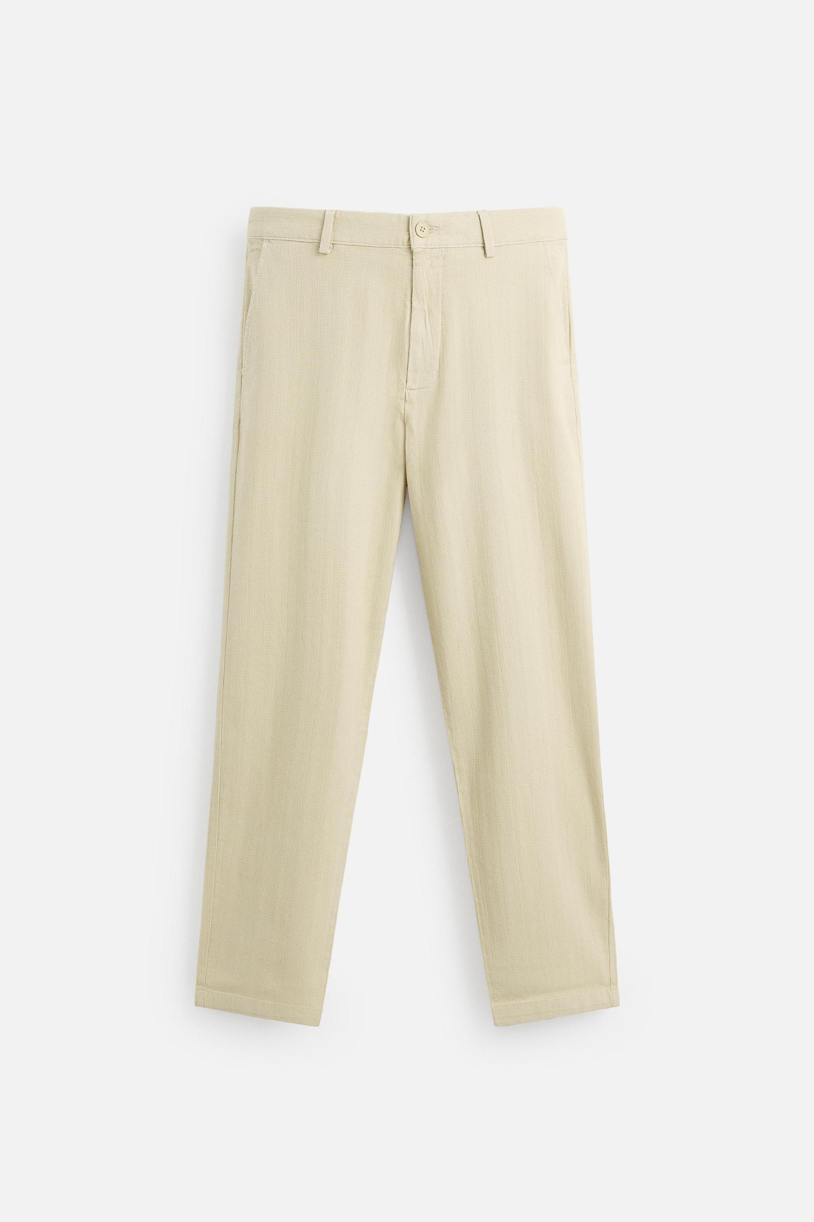 TEXTURED CHINO PANTS Product Image