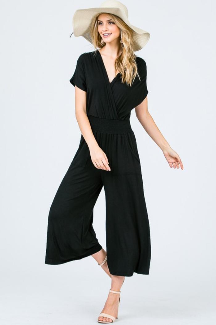V Neck Jumpsuit Product Image