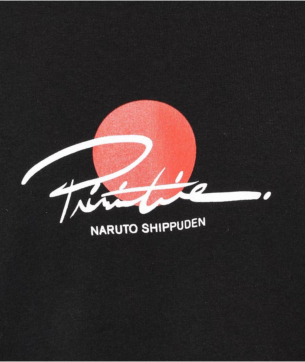 Primitive x Naruto Shippuden Itachi Warning Black T-Shirt Product Image