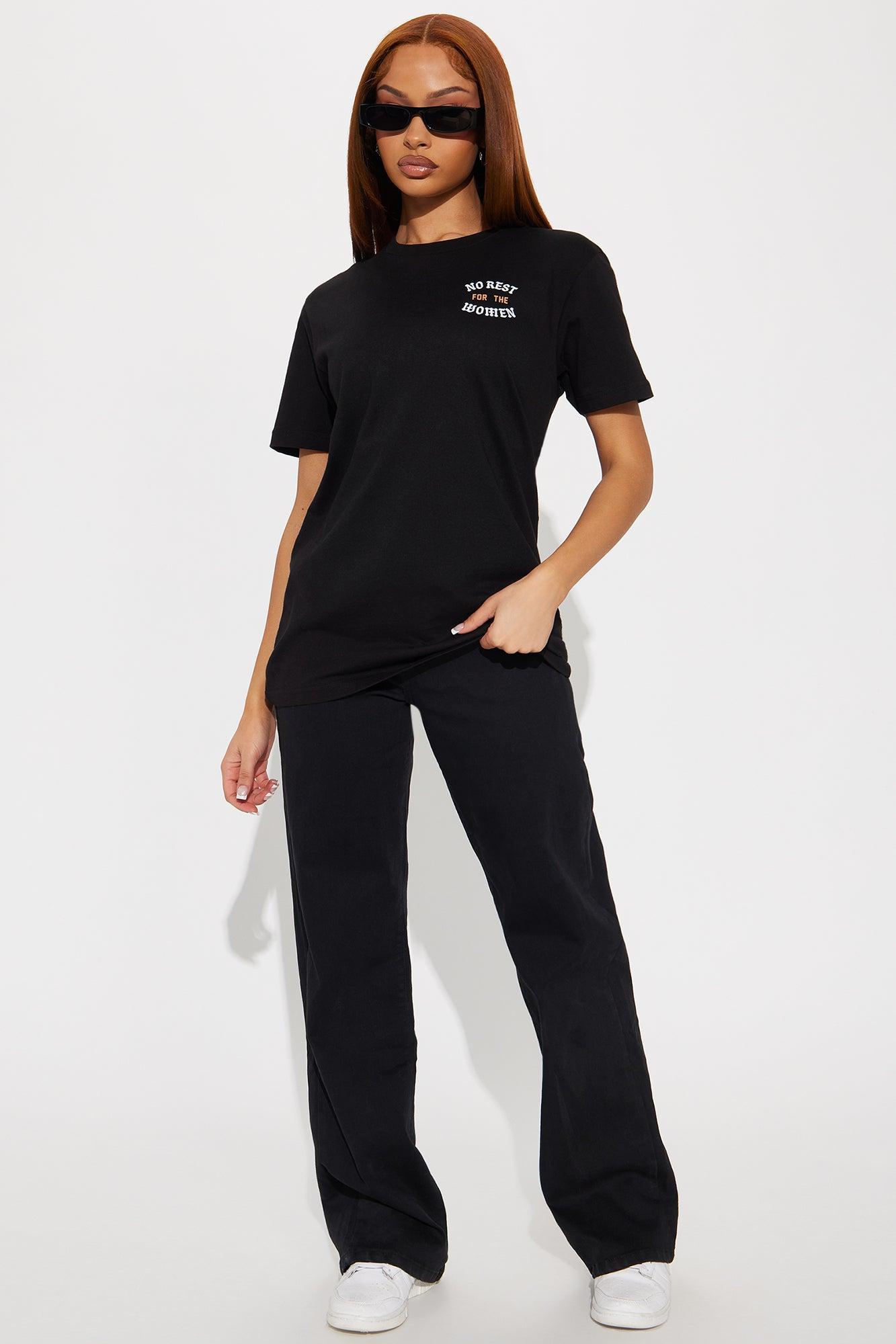 No Rest For The Women Oversized Tee - Black Product Image