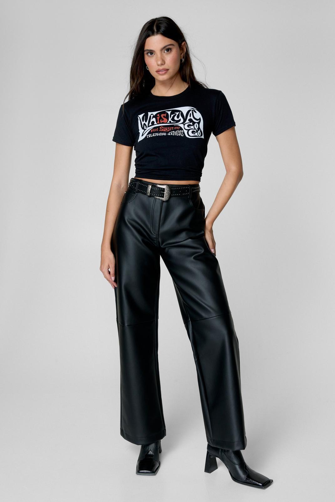 Essentials Faux Leather Trouser Product Image