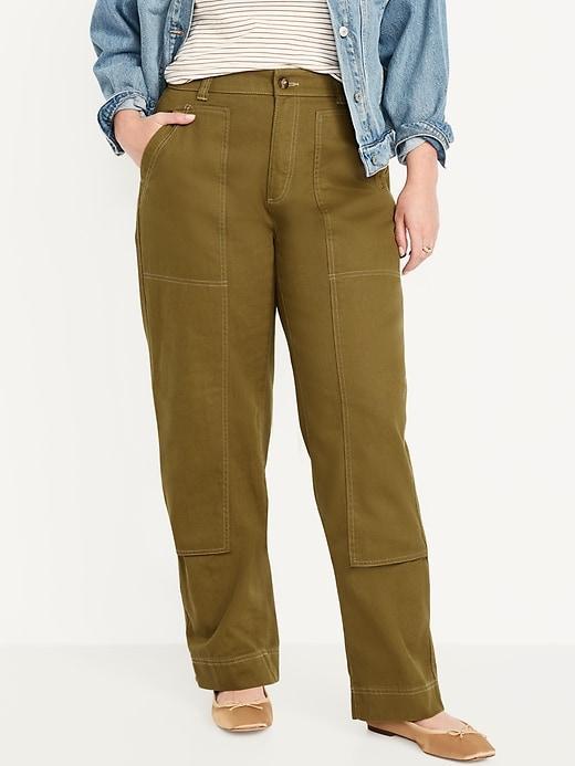 High-Waisted Utility Pants Product Image