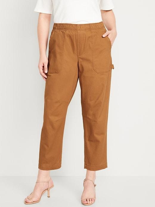 High-Waisted Pulla Utility Pants Product Image