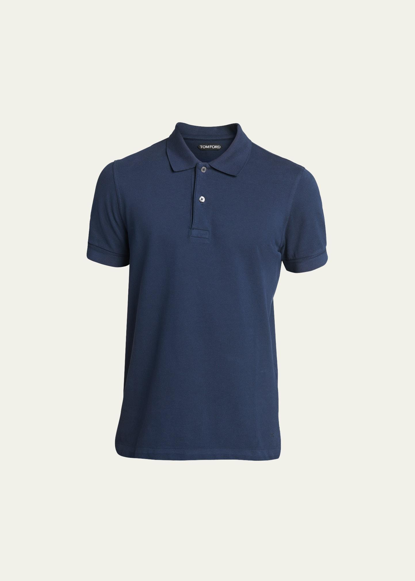 Mens Cotton Pique Polo Shirt Product Image