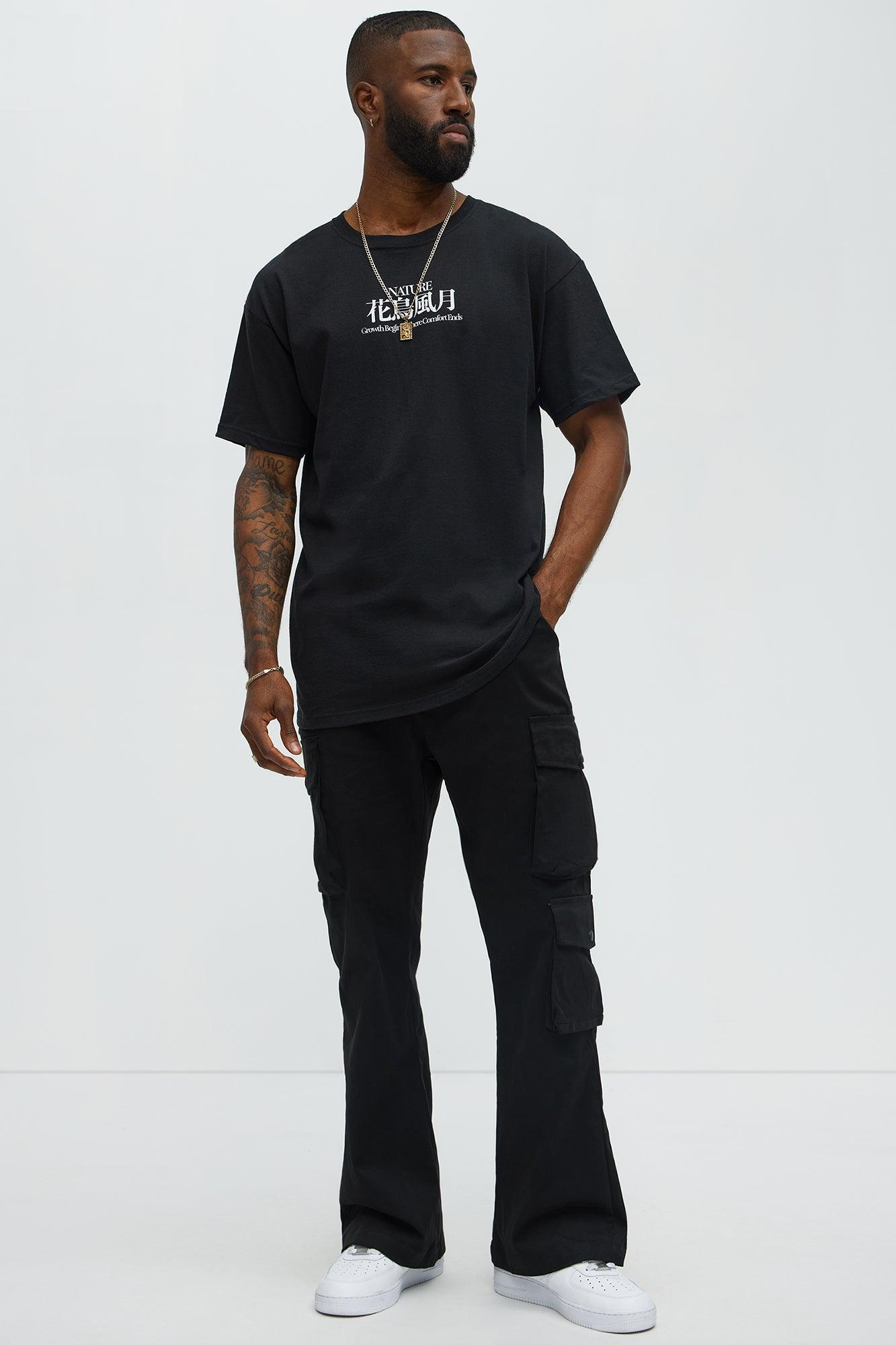 Growth Begins Kanji Short Sleeve Tee - Black Male Product Image