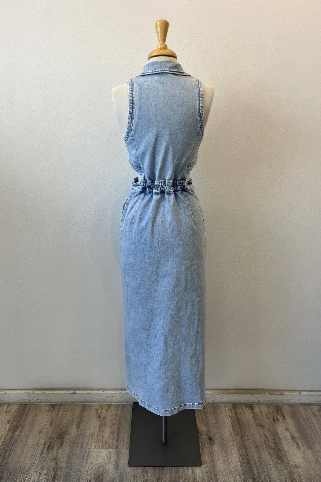 Denim Midi Dress Product Image