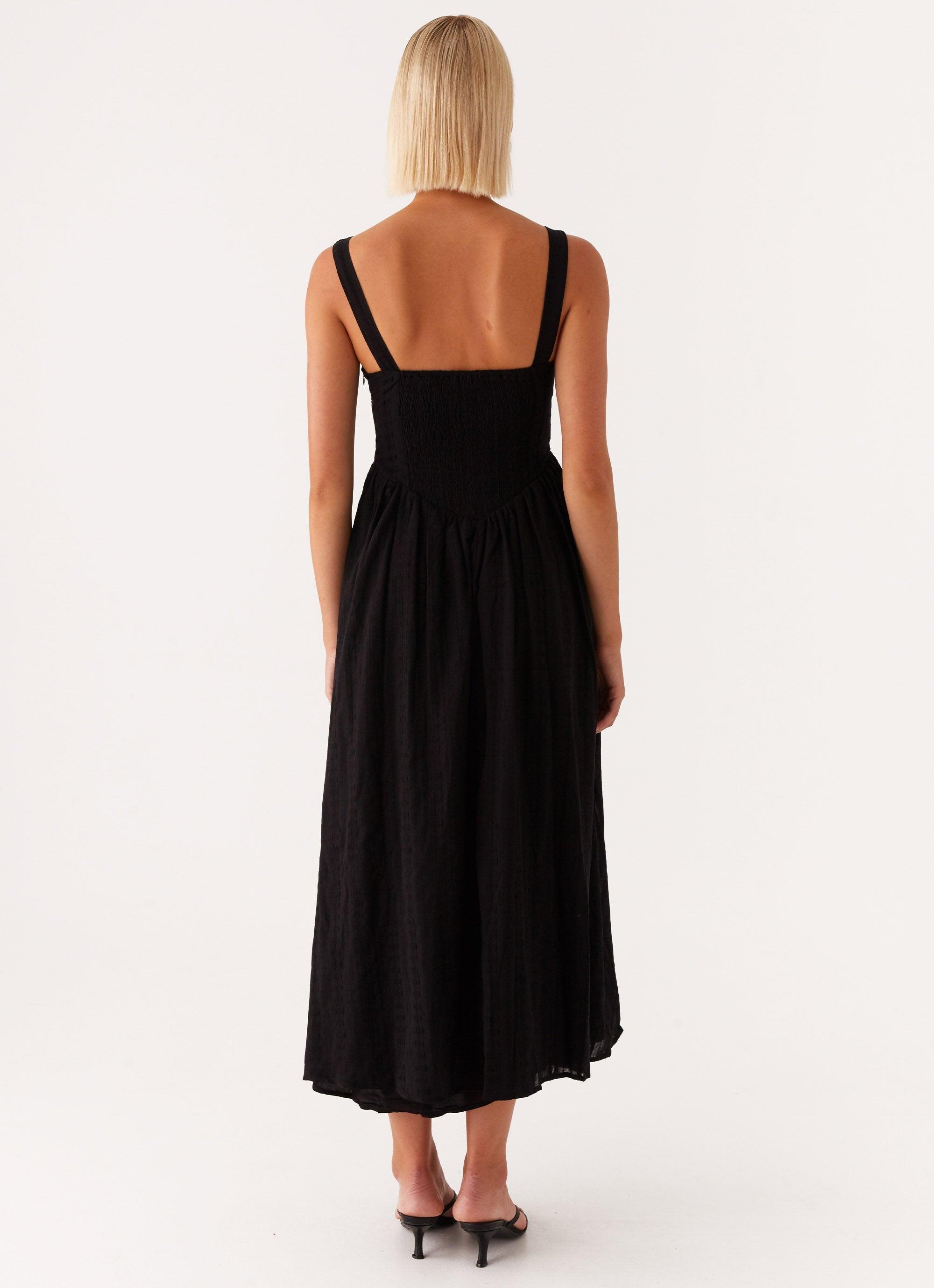 Pascuelle Midi Dress - Black Product Image