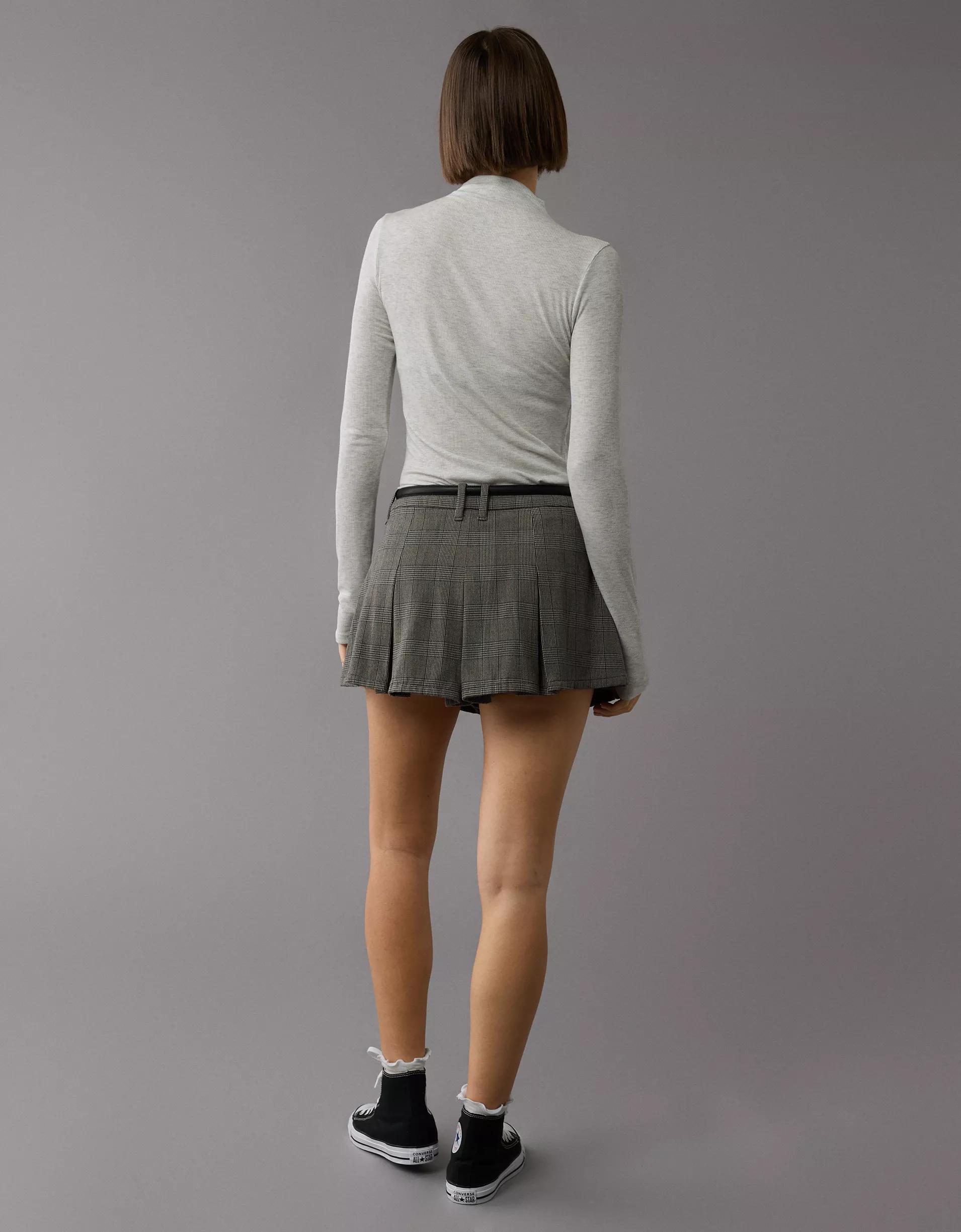 AE Soft & Sexy Long-Sleeve Mock Neck T-Shirt Product Image