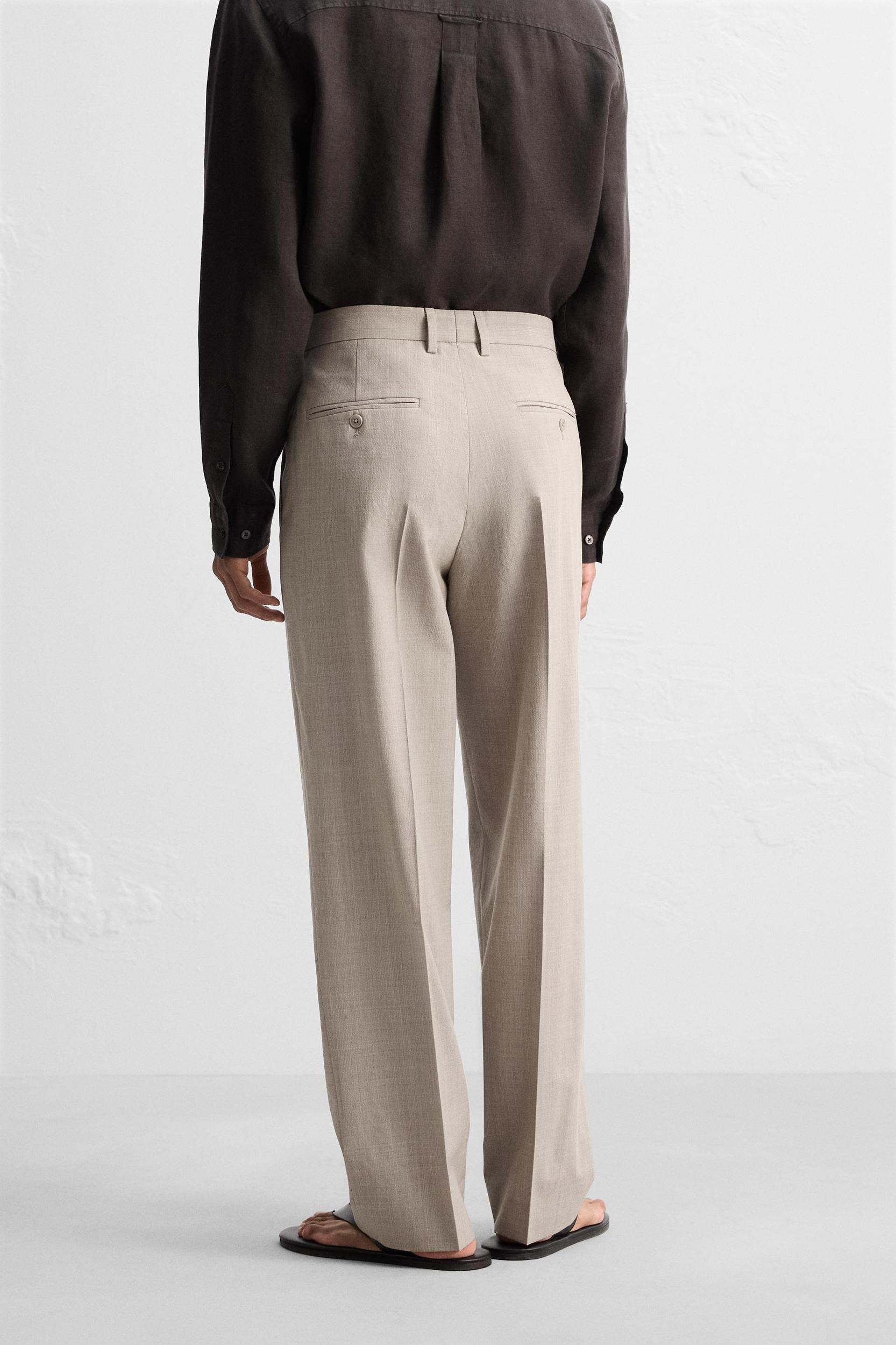 100% WOOL SUIT PANTS Product Image