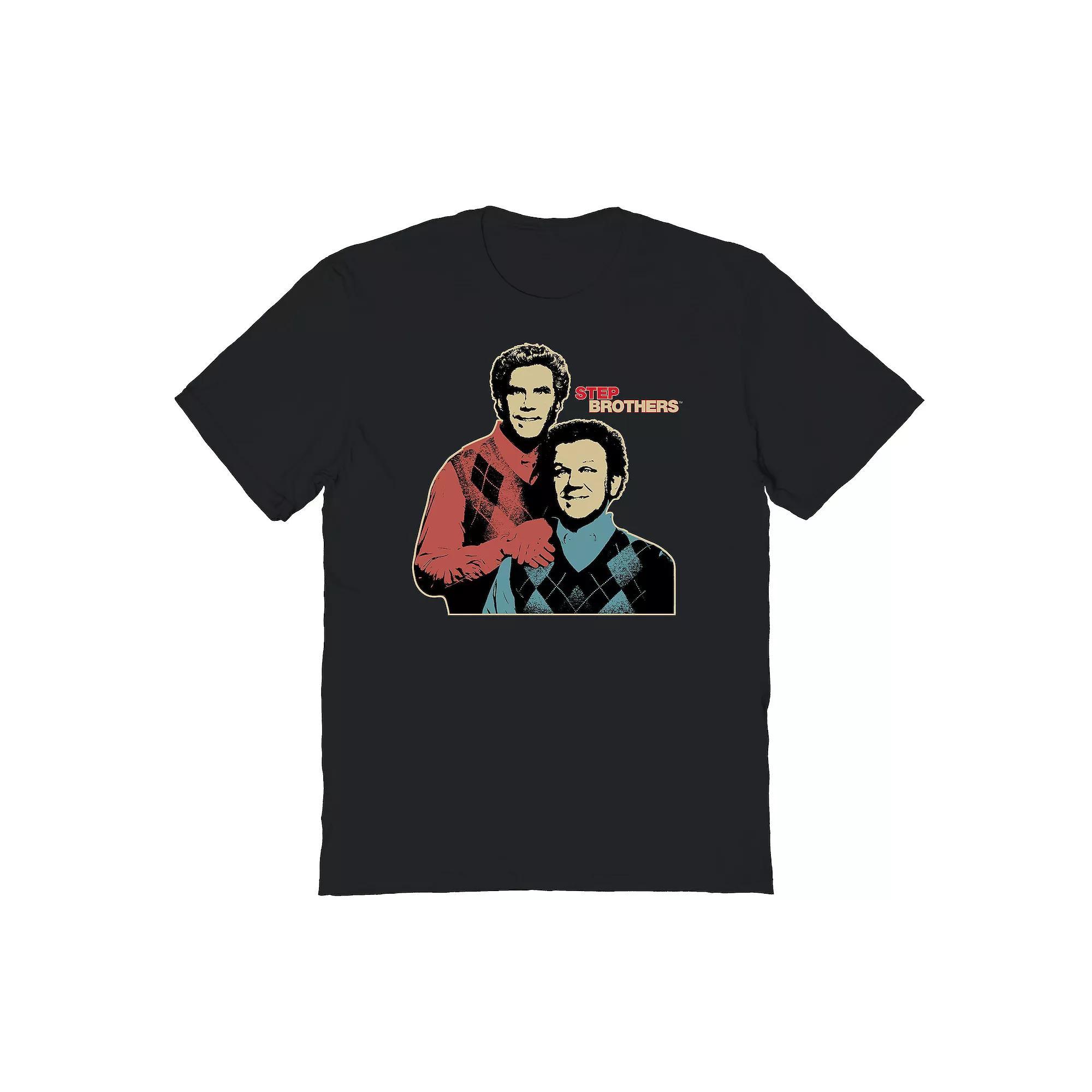 Men's Step Brothers Movie Vintage Portrait Graphic Tee, Size: Medium, Black Product Image