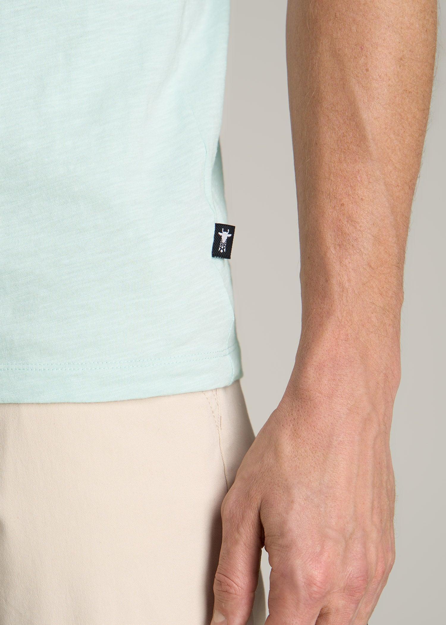 Sunwashed Slub Pocket T-Shirt For Tall Men in Mint Product Image