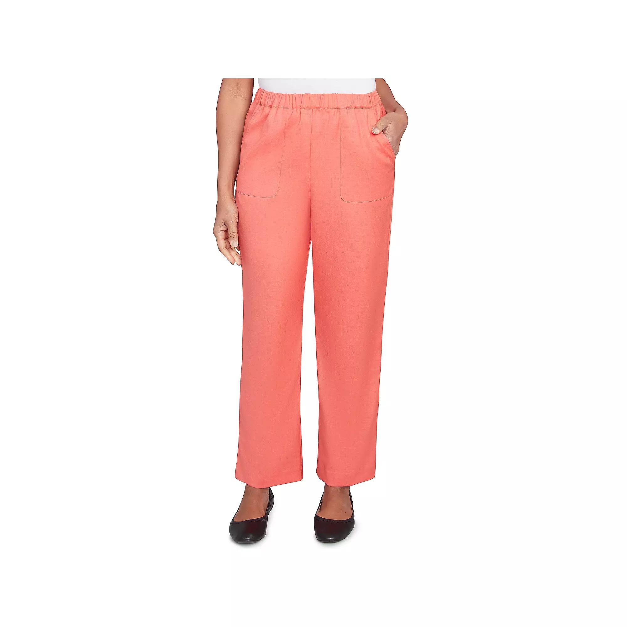Women's Alfred Dunner Classic Balanced Side Pocket Short Length Pants,  Product Image