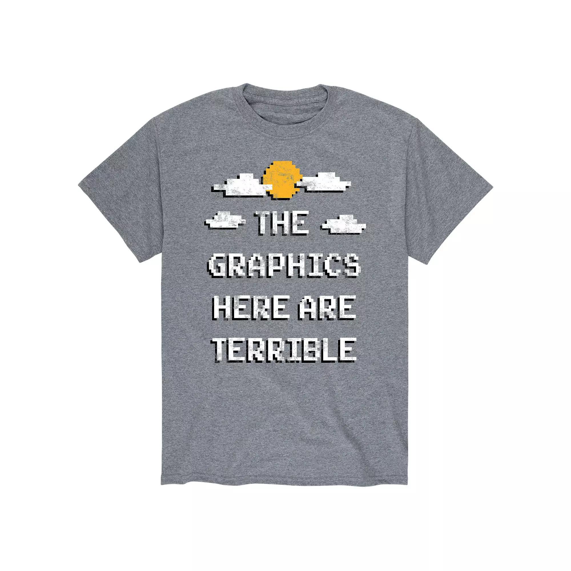 Men's Graphics Here Terrible Tee, Size: Medium, Gray Product Image