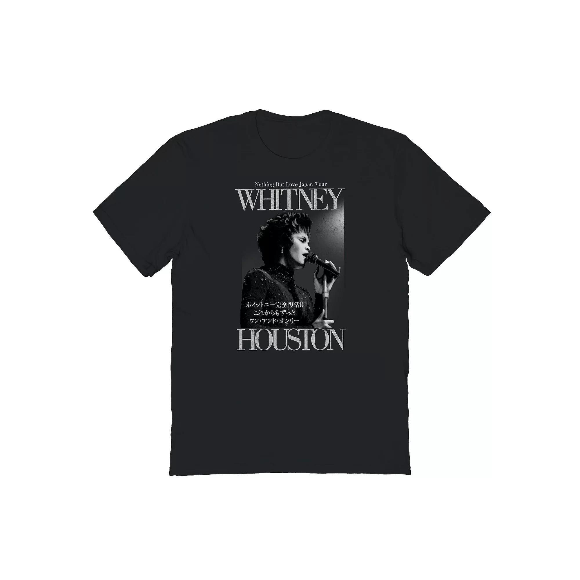 Men's Whitney Houston On Stage Graphic Tee, Size: Small, Black Product Image