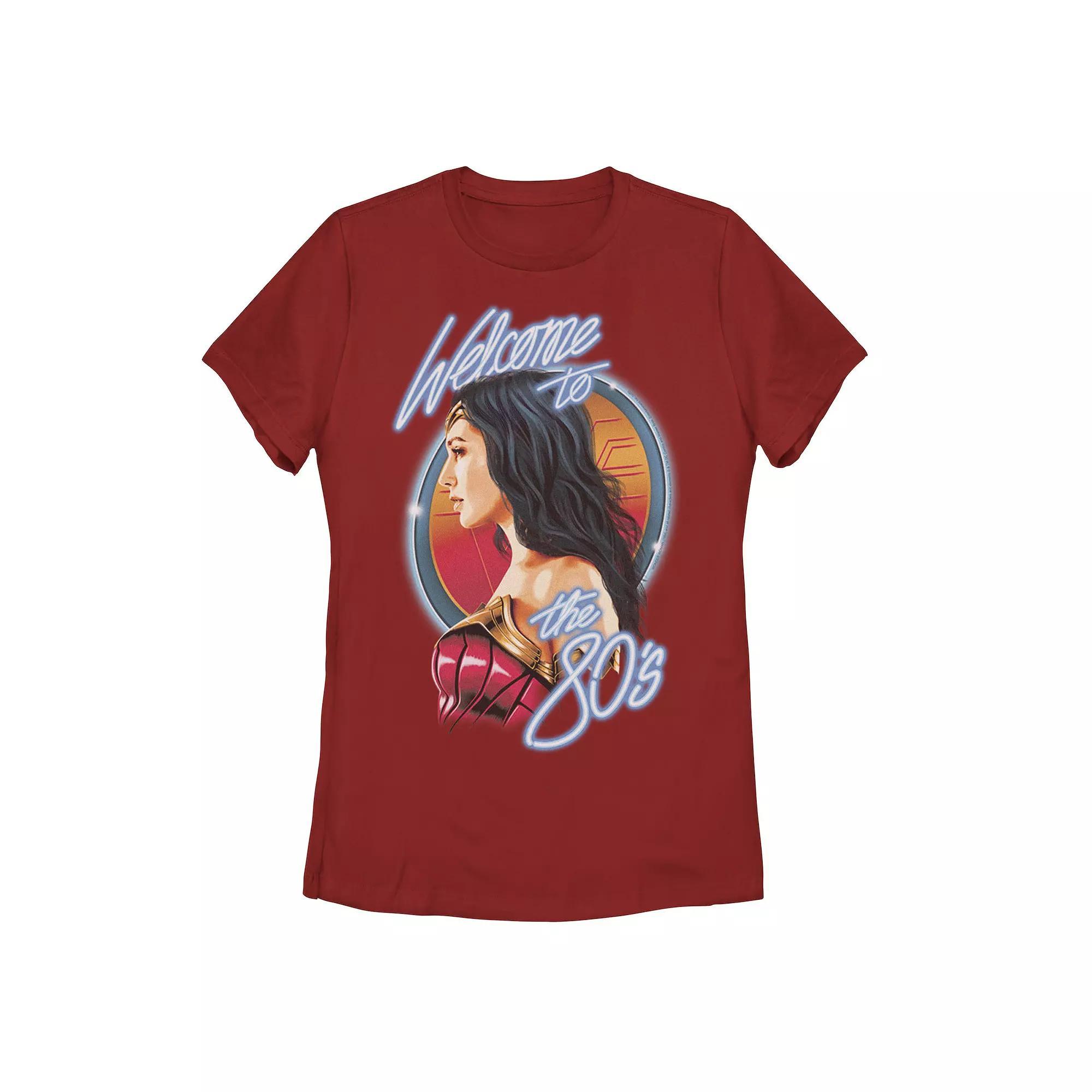 Juniors' DC Comics Wonder Woman Welcome To The 80s Retro Graphic Tee, Girl's,  Product Image
