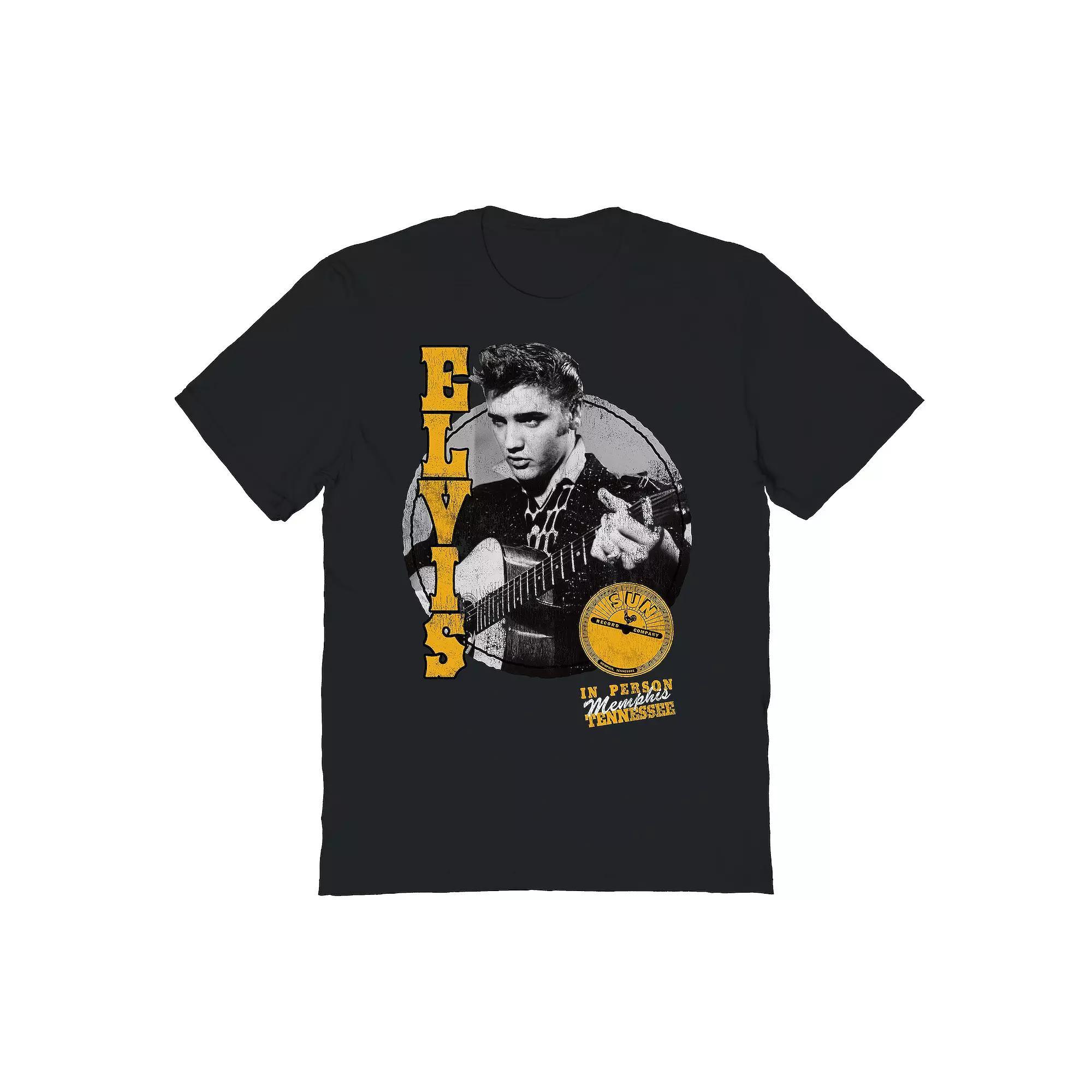 Mens Strumming Elvis Graphic Tee Product Image