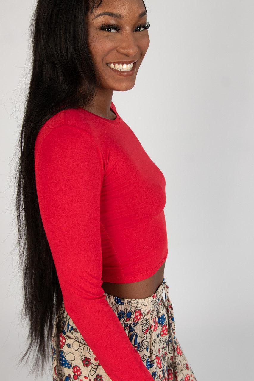 Long Sleeve Crew Neck Tee Product Image