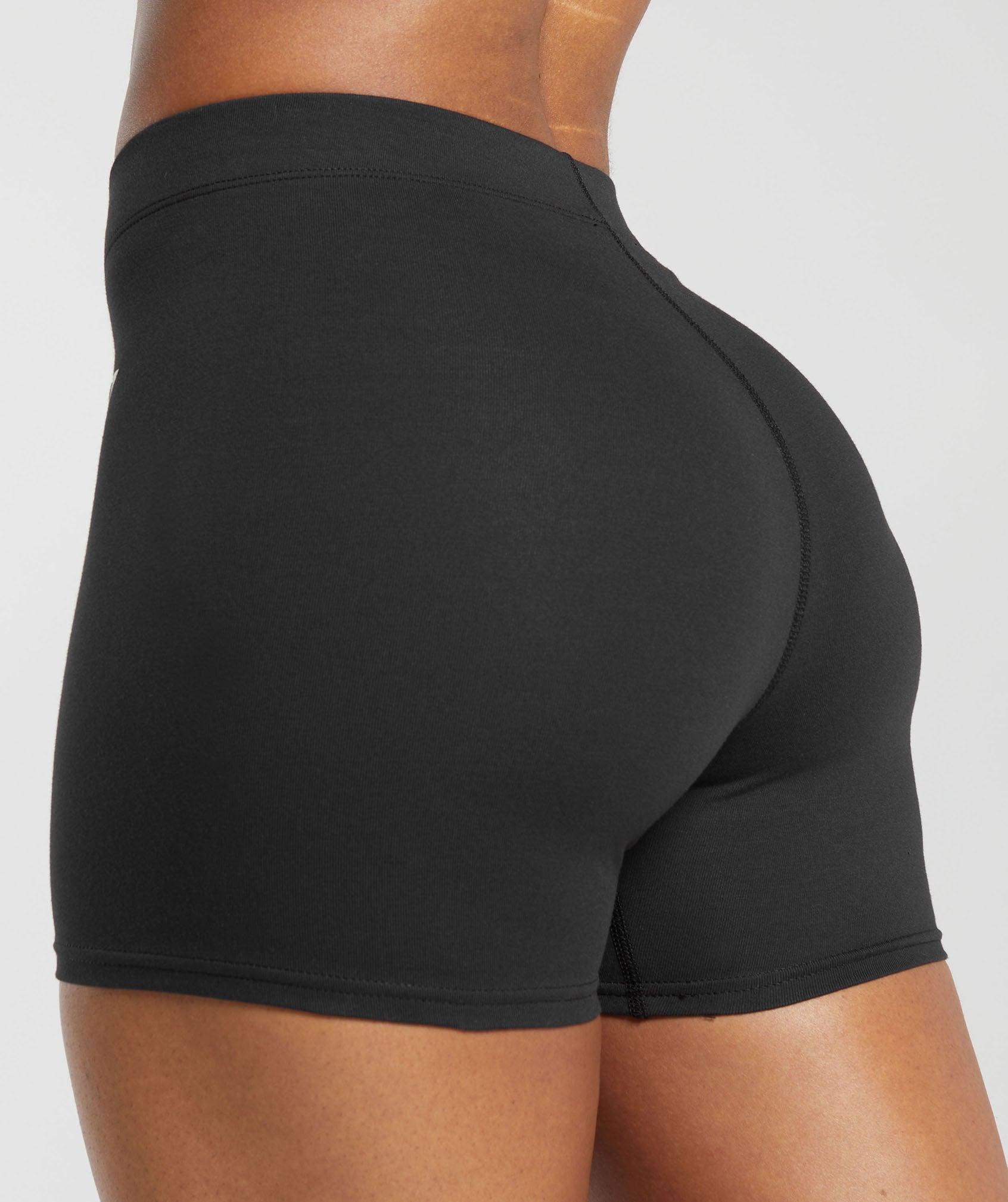 Gymshark Everyday Cotton Shorts - Black Female Product Image