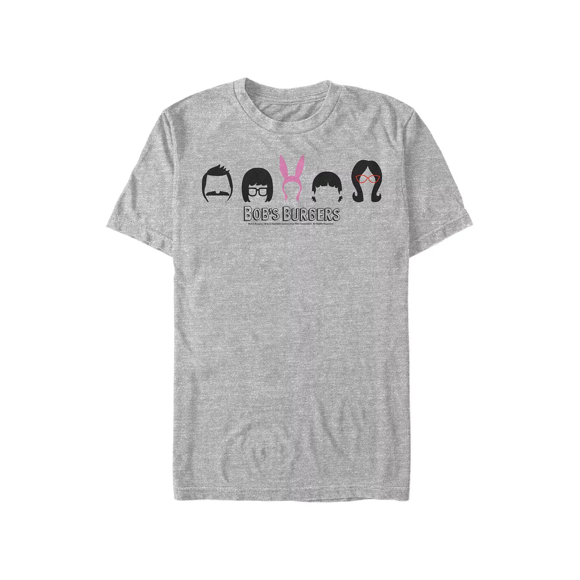 Men's Bob's Burgers Head Silhouettes Graphic Tee,  Product Image
