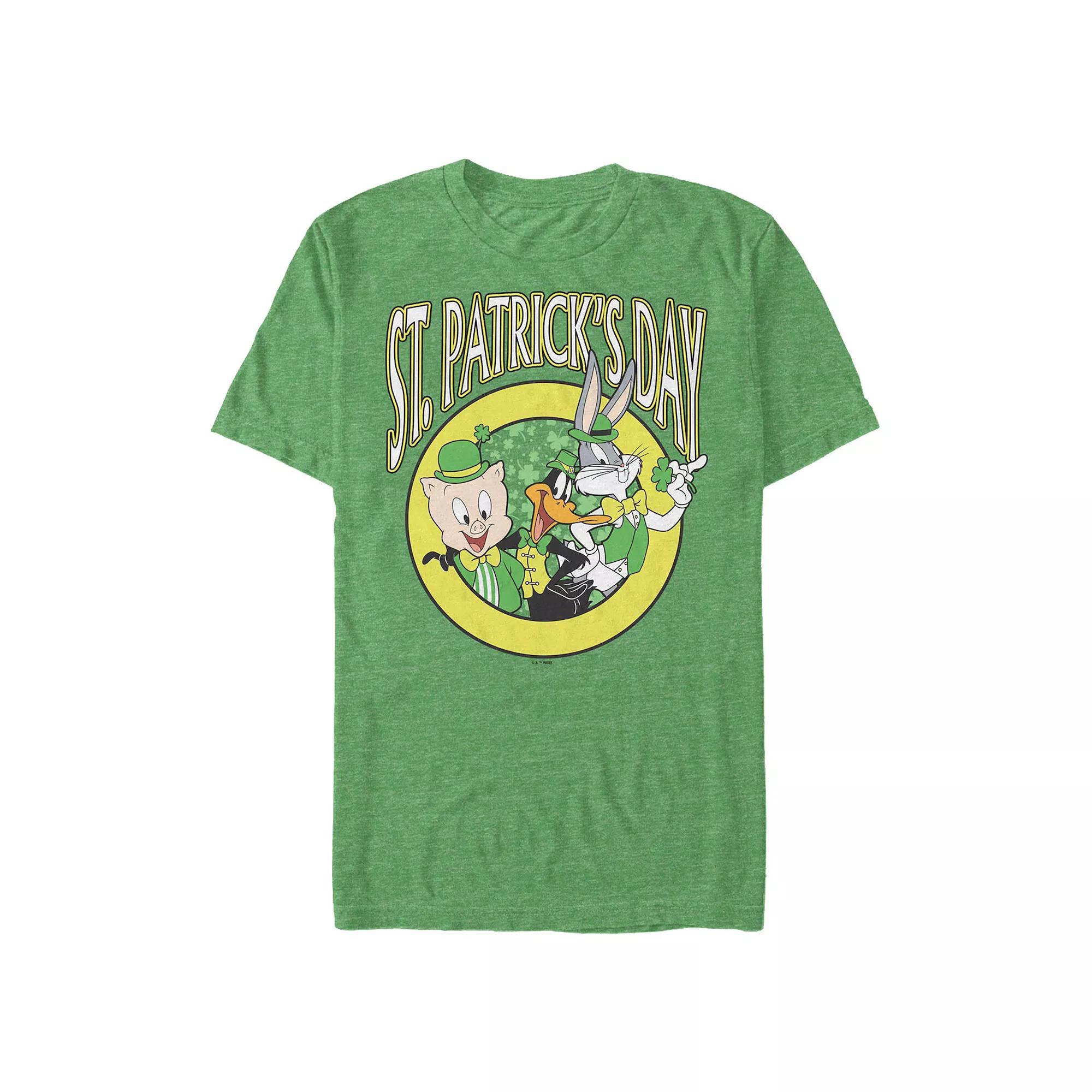 Big & Tall Looney Tunes St. Patrick's Day Buddies Graphic Tee, Men's,  Product Image