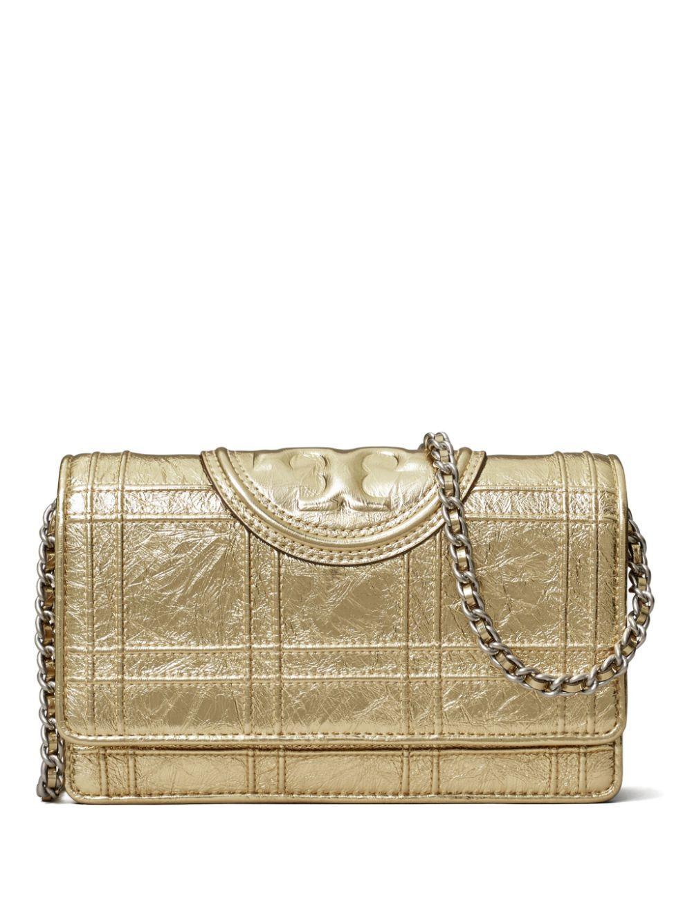 TORY BURCH Fleming Soft Quilted Shoulder Bag In Gold Product Image