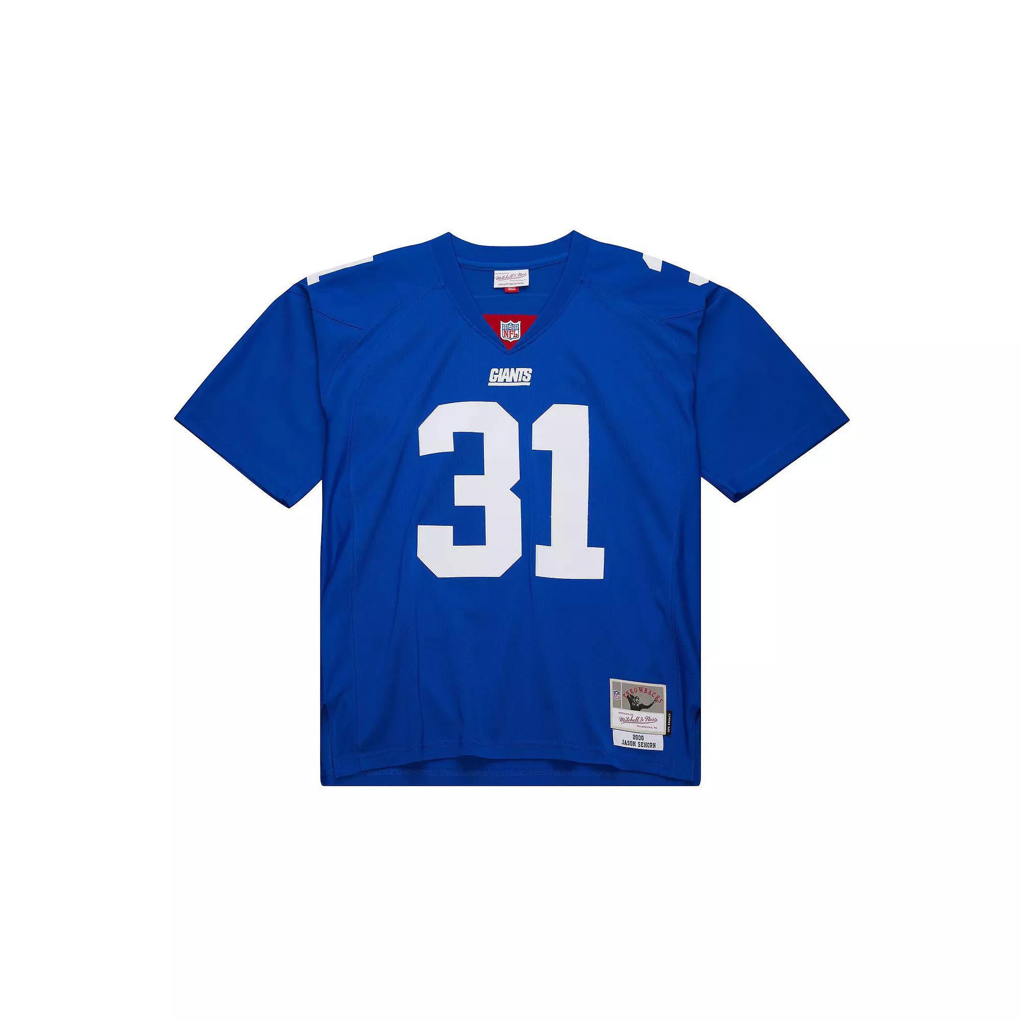 Men's Mitchell & Ness Jason Sehorn Royal New York Giants 2000 Legacy Replica Jersey,  Product Image