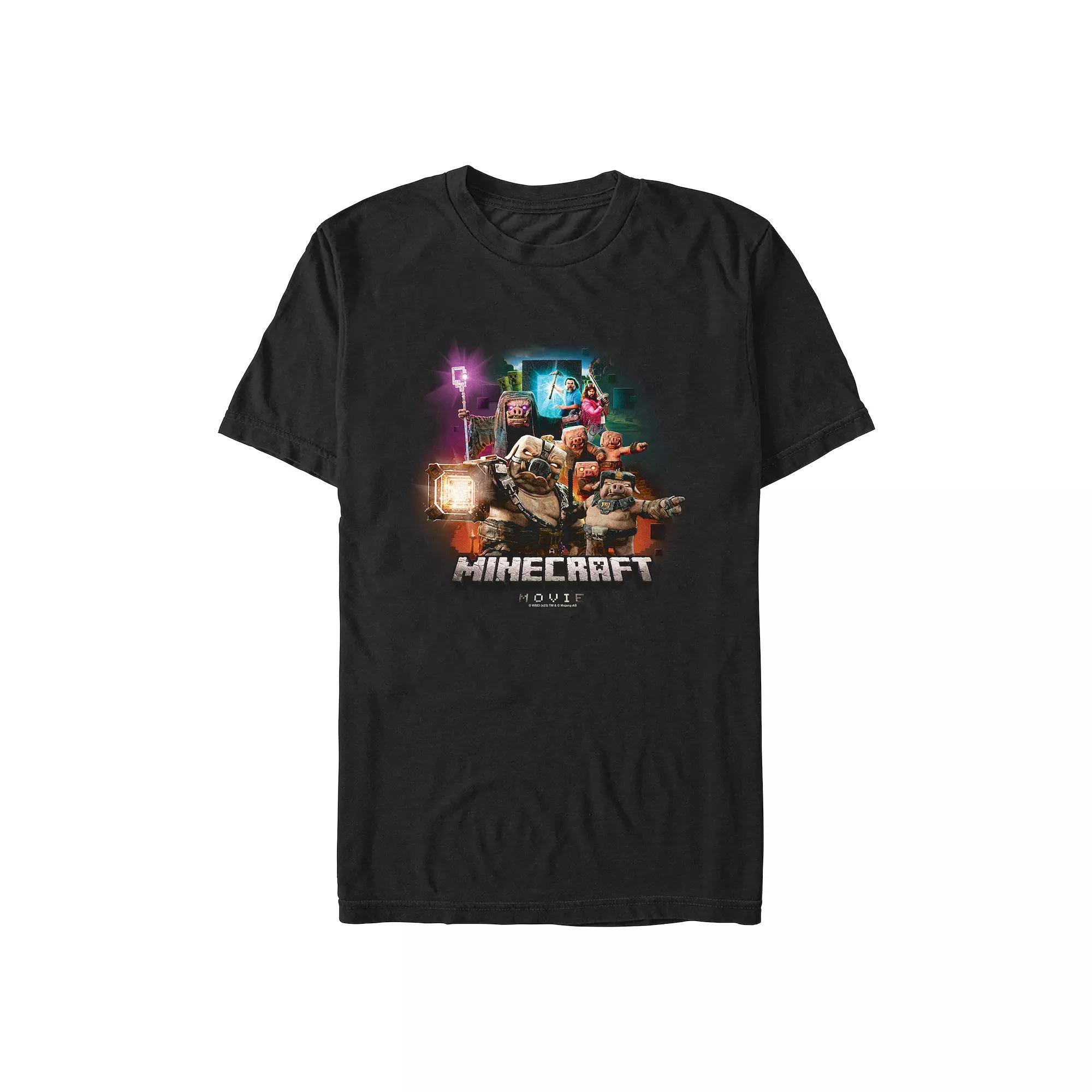 Men's Minecraft Movie Piglings Mob Graphic Tee,  Product Image