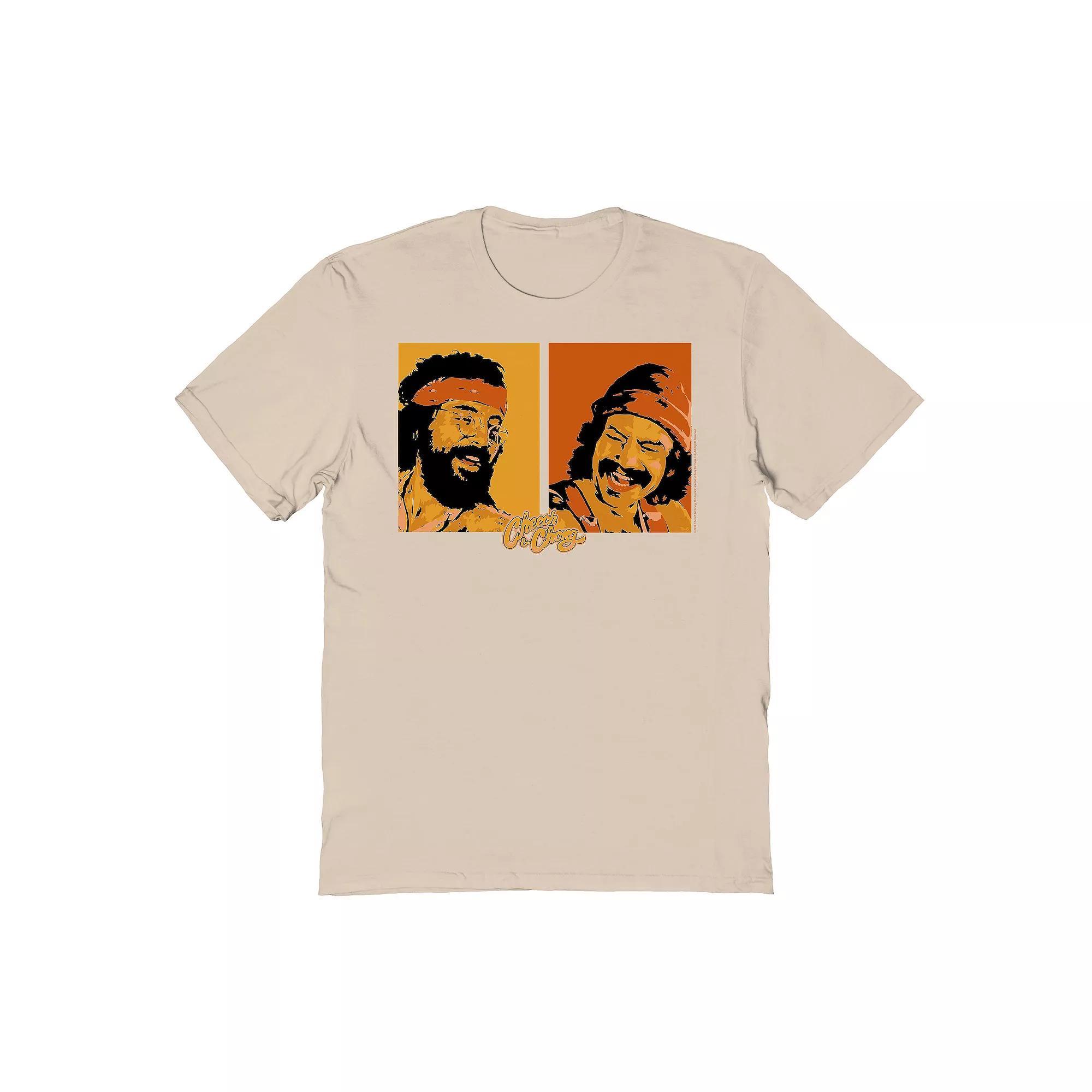 Men's Cheech & Chong Laughing It Up Graphic Tee, Size: Medium, Brown Product Image