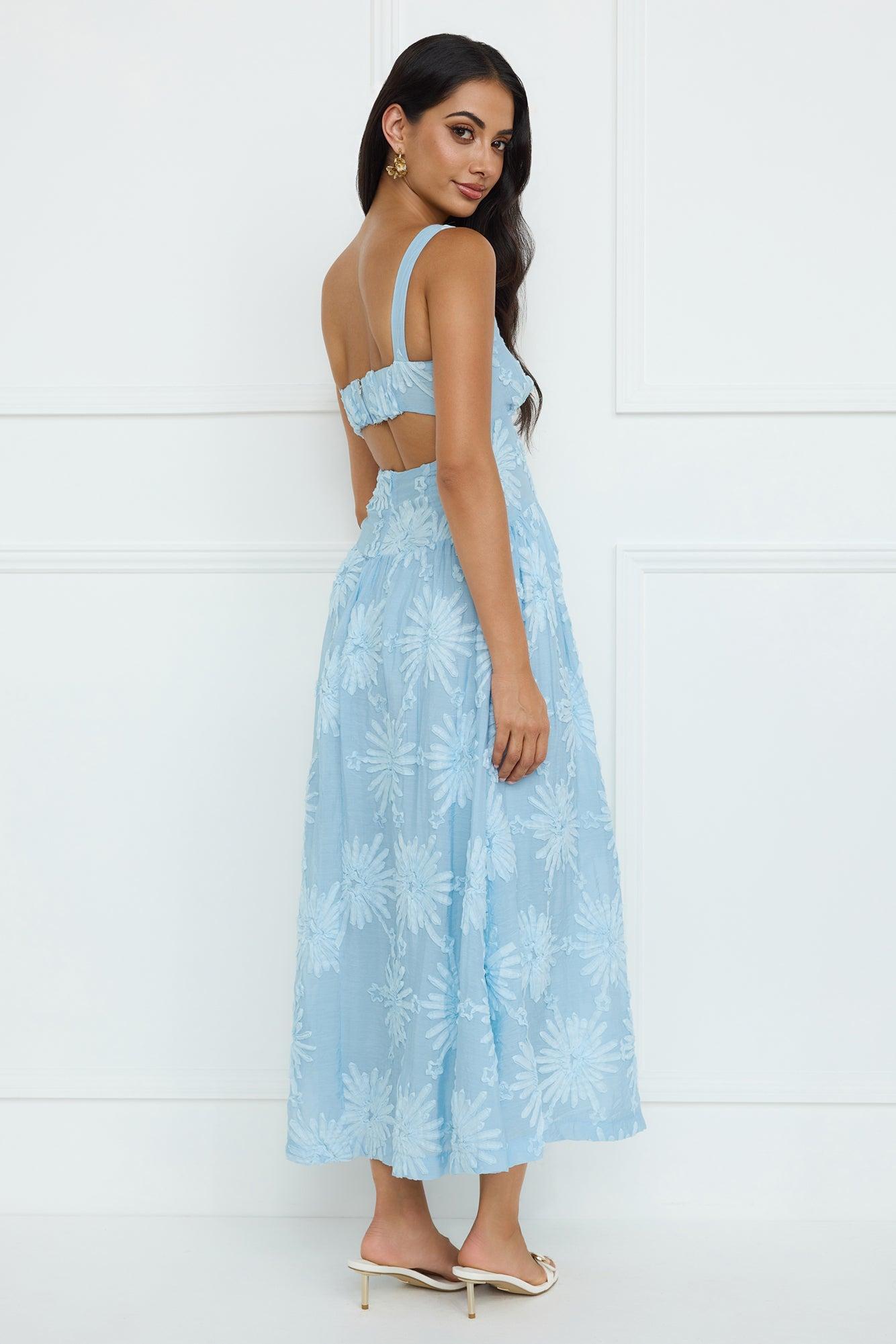 Exotic Euphoria Maxi Dress Blue Product Image